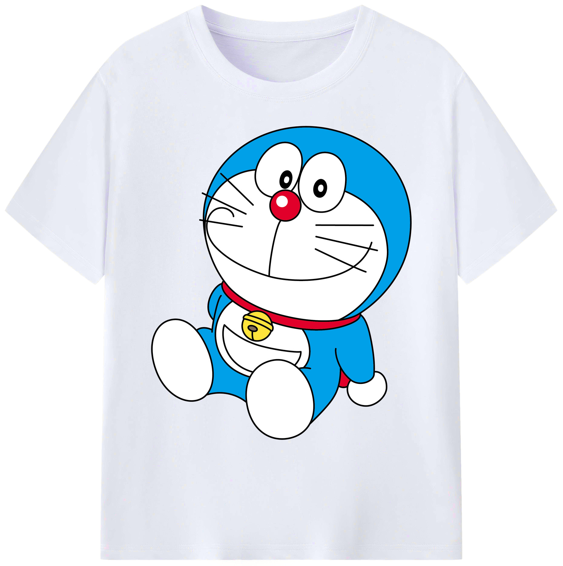 （画像用） ドラえもん Doraemon 綿100％ メンズ半袖Tシャツ｜肌触りやわらか＆通気性