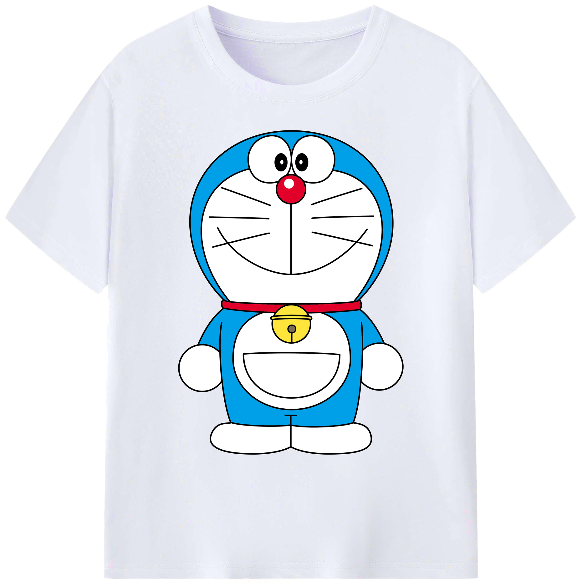 （画像用） ドラえもん Doraemon 綿100％ メンズ半袖Tシャツ｜肌触りやわらか＆通気性