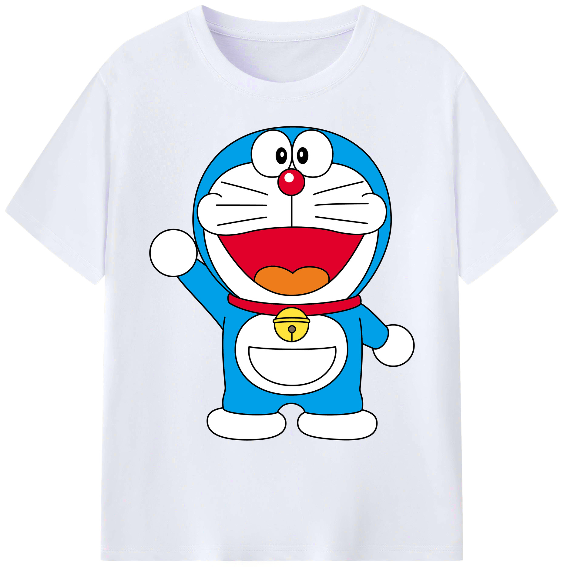 （画像用） ドラえもん Doraemon 綿100％ メンズ半袖Tシャツ｜肌触りやわらか＆通気性