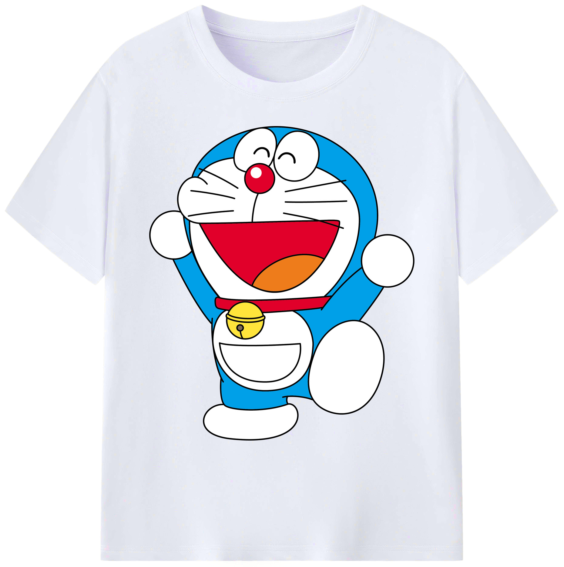 （画像用） ドラえもん Doraemon 綿100％ メンズ半袖Tシャツ｜肌触りやわらか＆通気性