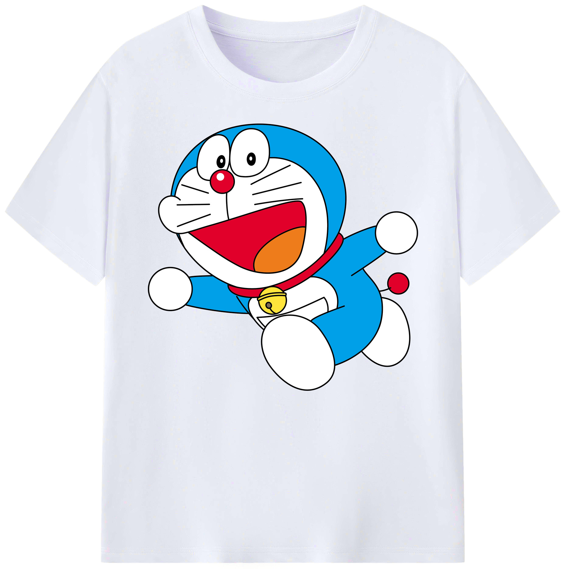 （画像用） ドラえもん Doraemon 綿100％ メンズ半袖Tシャツ｜肌触りやわらか＆通気性