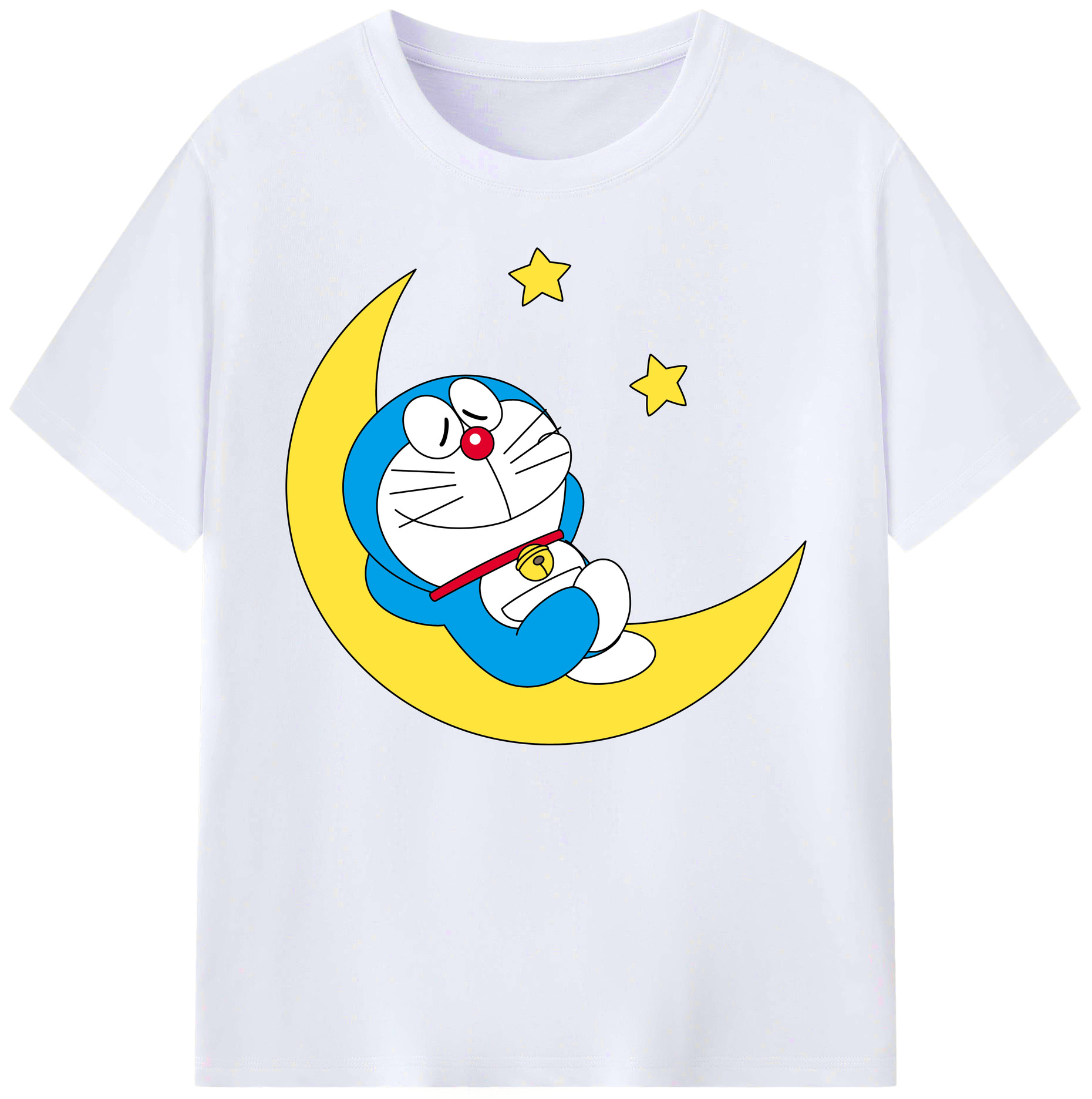 （画像用） ドラえもん Doraemon 綿100％ メンズ半袖Tシャツ｜肌触りやわらか＆通気性