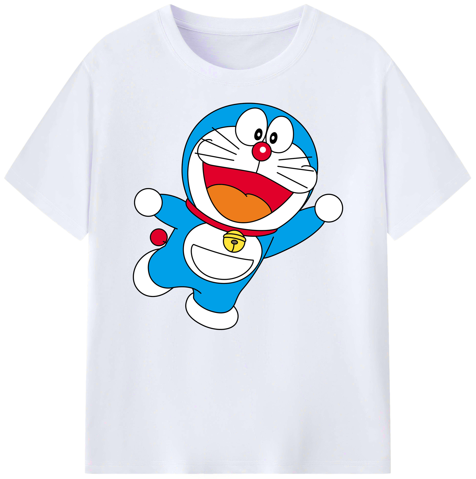 （画像用） ドラえもん Doraemon 綿100％ メンズ半袖Tシャツ｜肌触りやわらか＆通気性