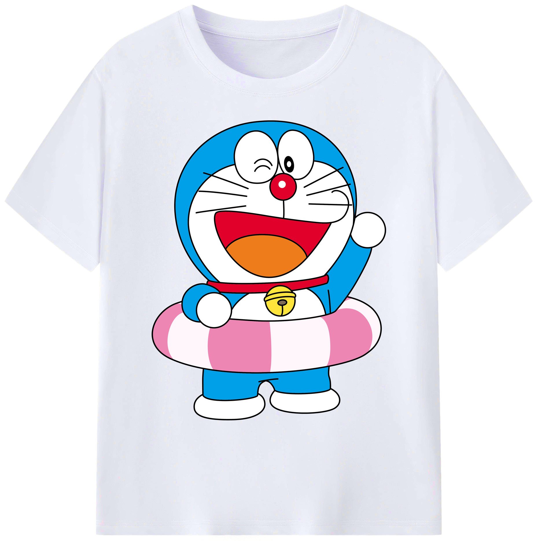 （画像用） ドラえもん Doraemon 綿100％ メンズ半袖Tシャツ｜肌触りやわらか＆通気性