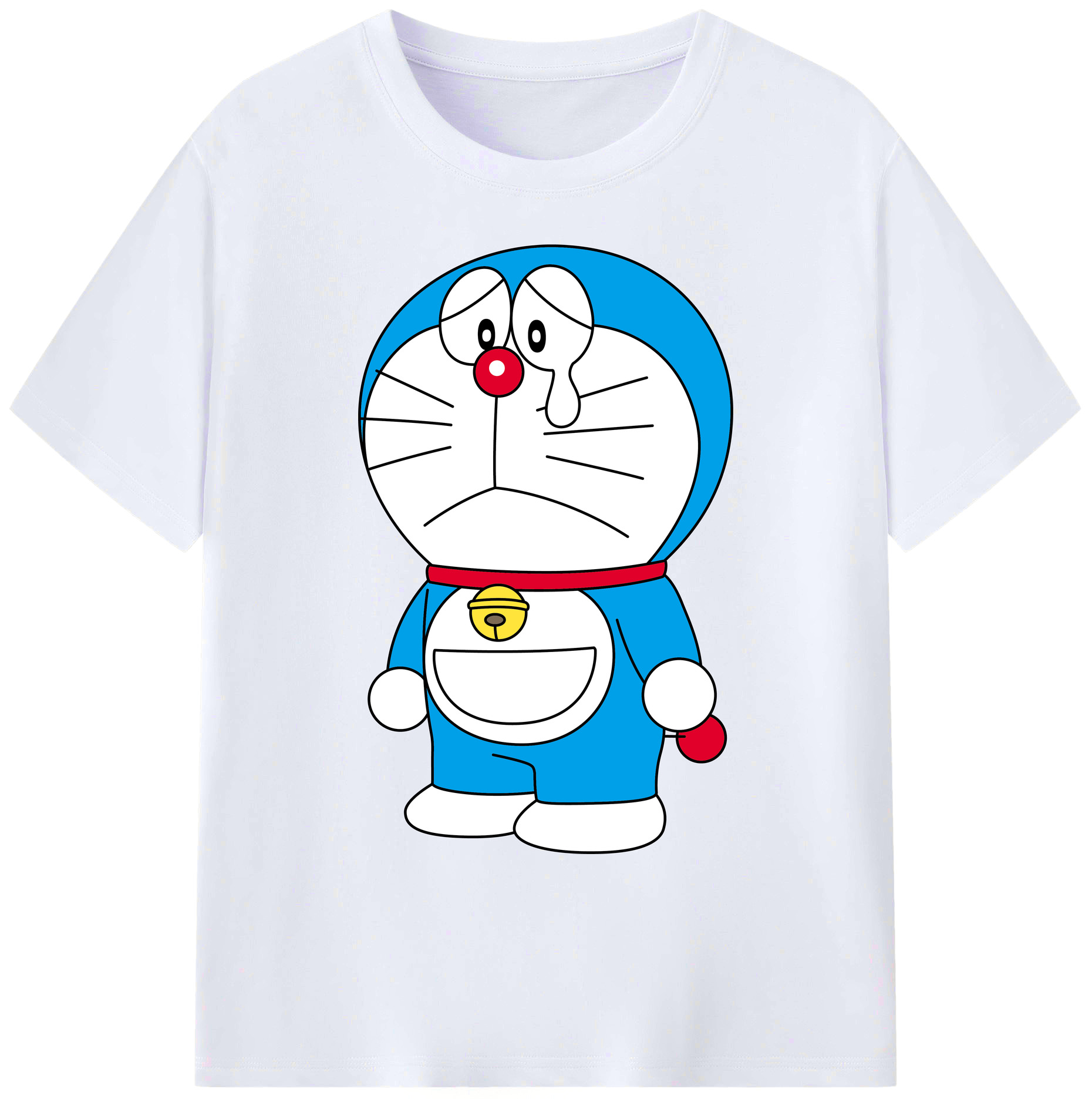 （画像用） ドラえもん Doraemon 綿100％ メンズ半袖Tシャツ｜肌触りやわらか＆通気性