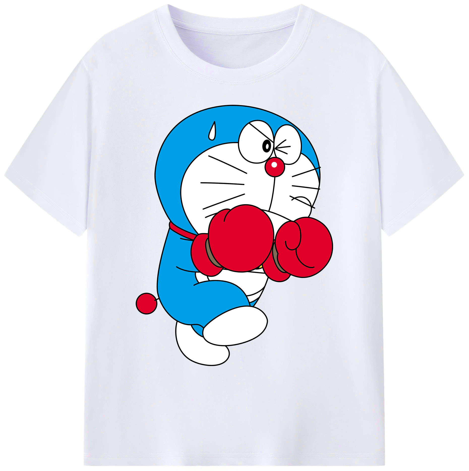 （画像用） ドラえもん Doraemon 綿100％ メンズ半袖Tシャツ｜肌触りやわらか＆通気性