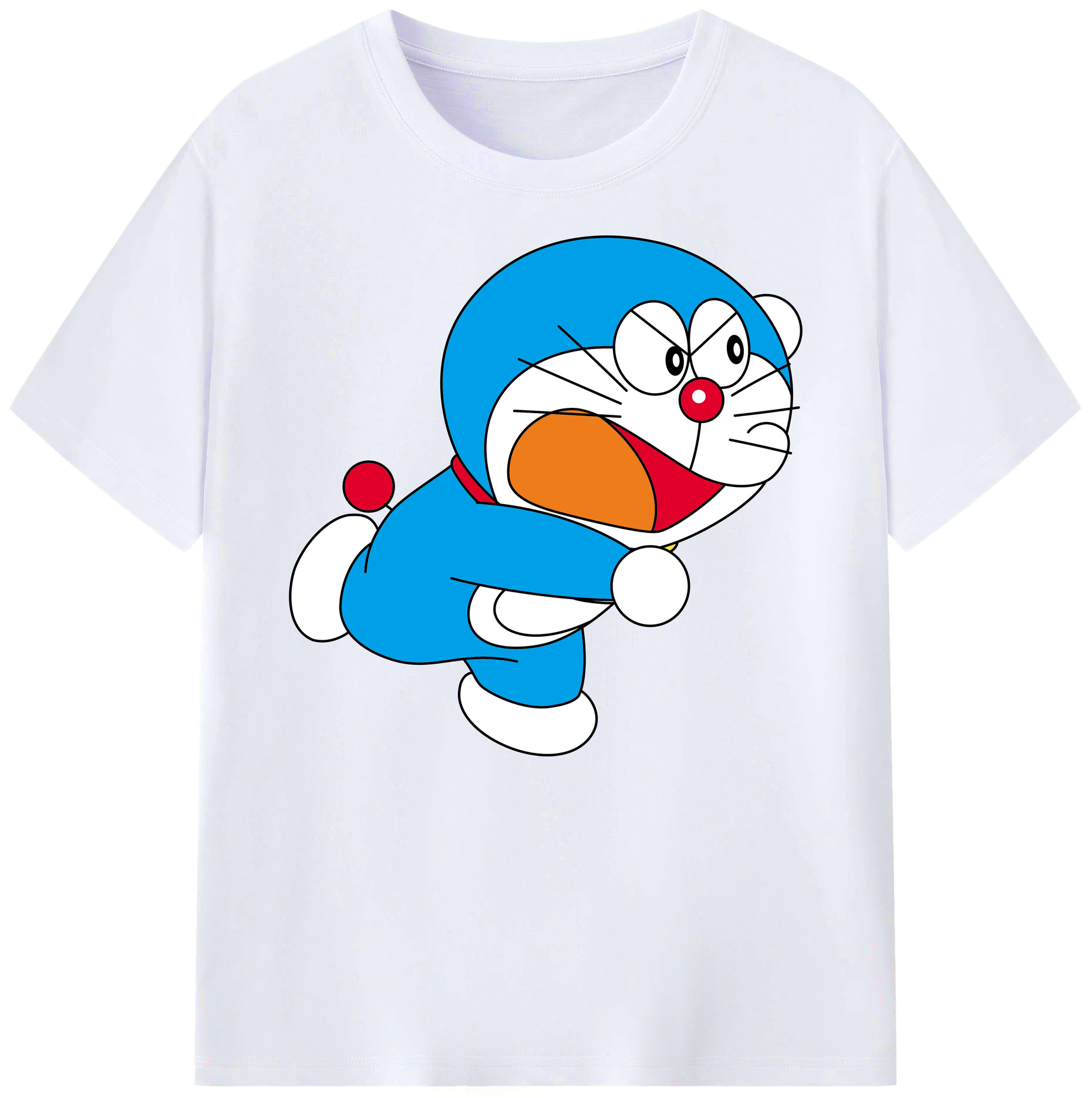 （画像用） ドラえもん Doraemon 綿100％ メンズ半袖Tシャツ｜肌触りやわらか＆通気性