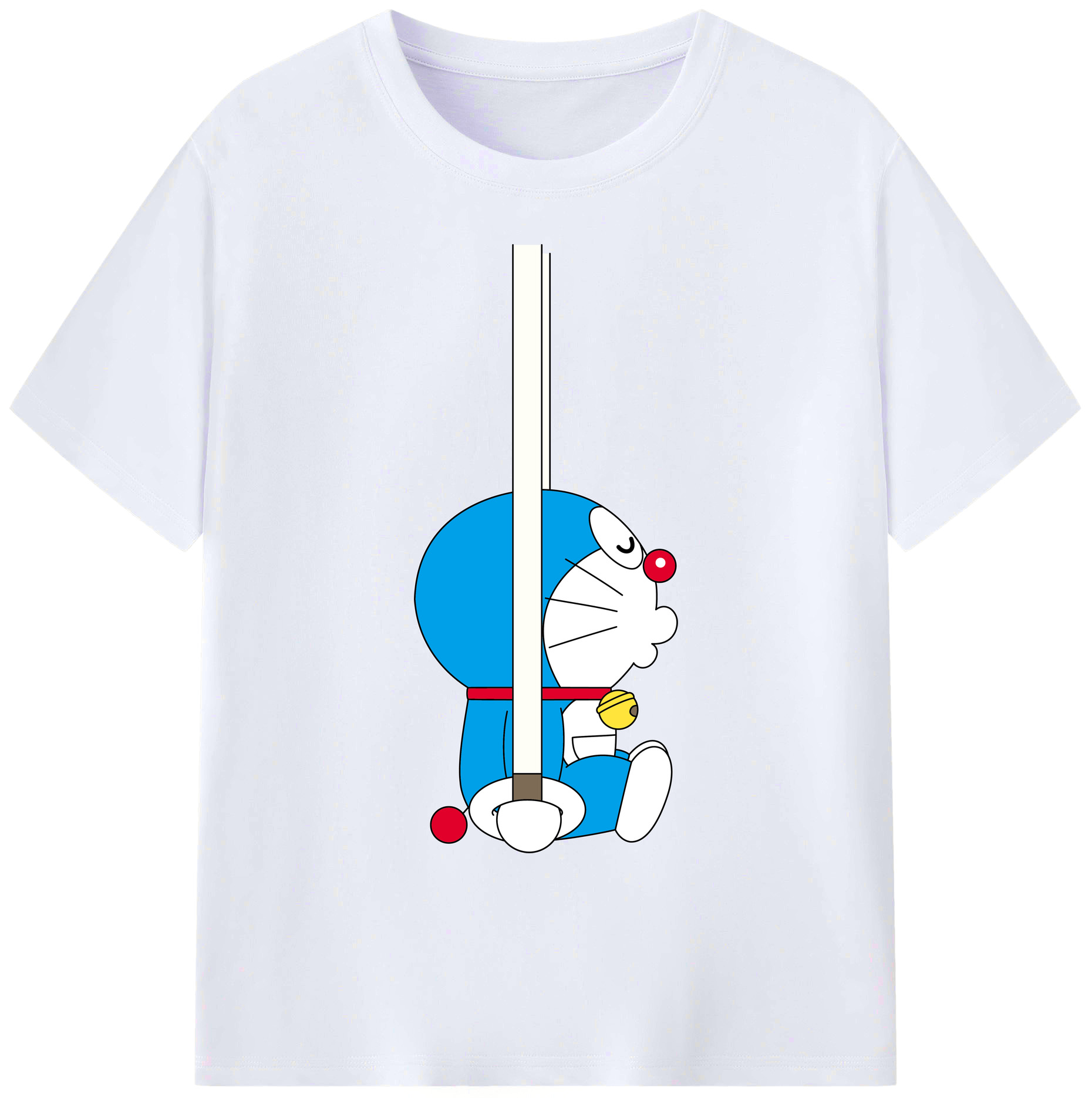 （画像用） ドラえもん Doraemon 綿100％ メンズ半袖Tシャツ｜肌触りやわらか＆通気性