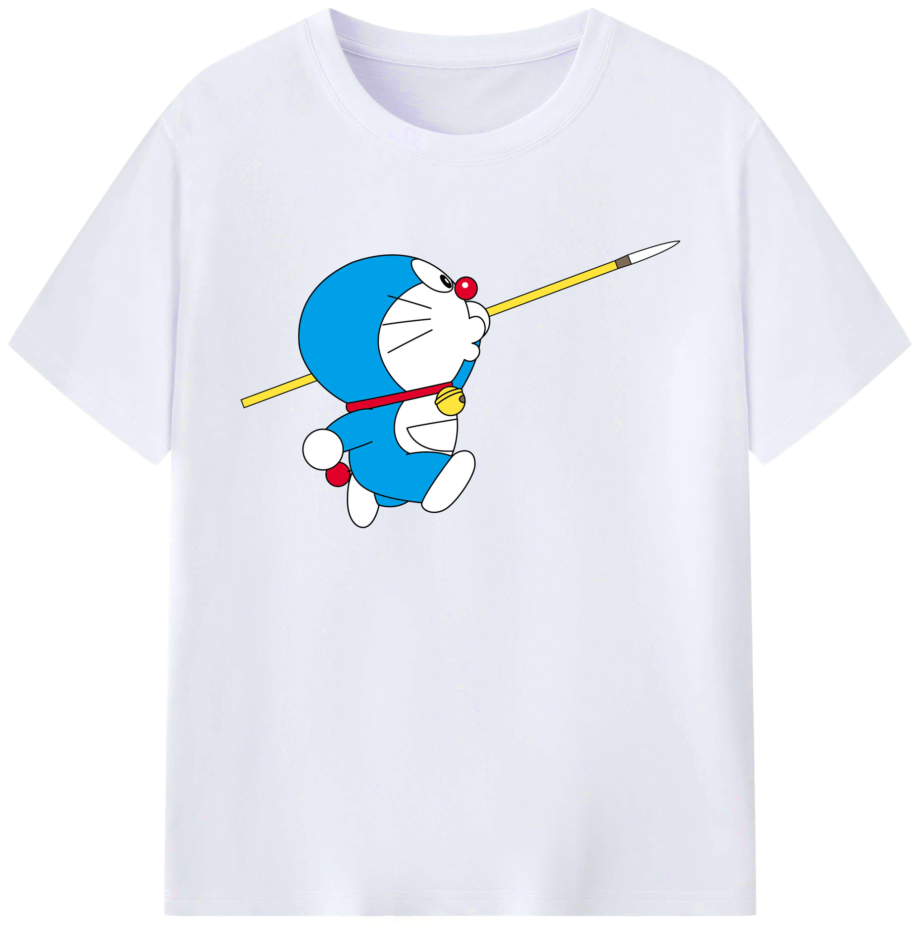 （画像用） ドラえもん Doraemon 綿100％ メンズ半袖Tシャツ｜肌触りやわらか＆通気性