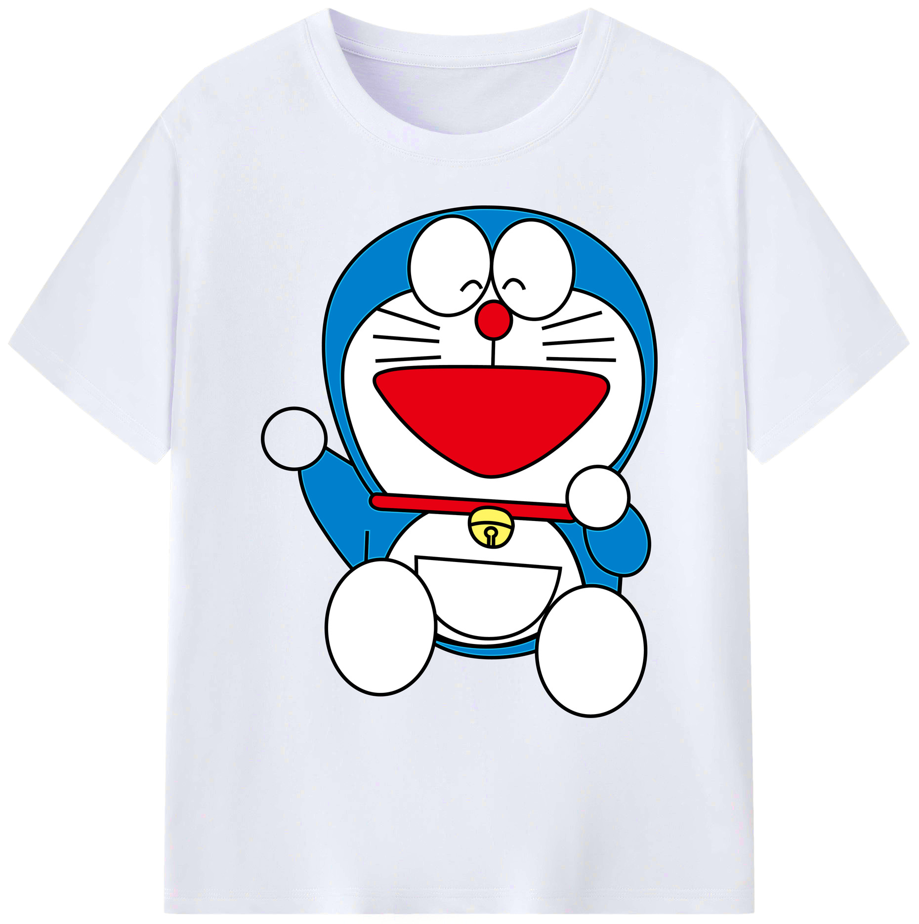 （画像用） ドラえもん Doraemon 綿100％ メンズ半袖Tシャツ｜肌触りやわらか＆通気性