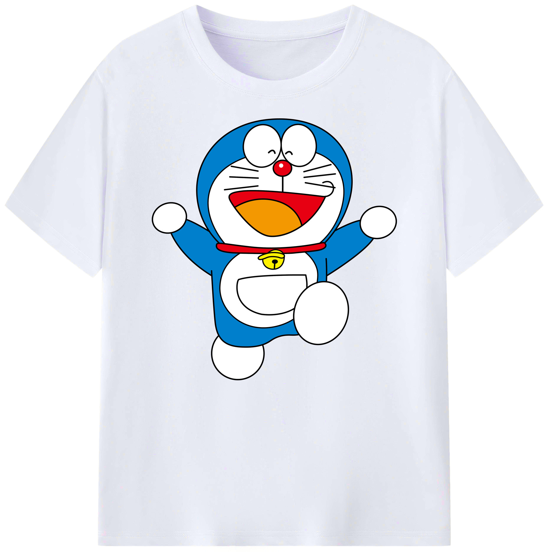 （画像用） ドラえもん Doraemon 綿100％ メンズ半袖Tシャツ｜肌触りやわらか＆通気性