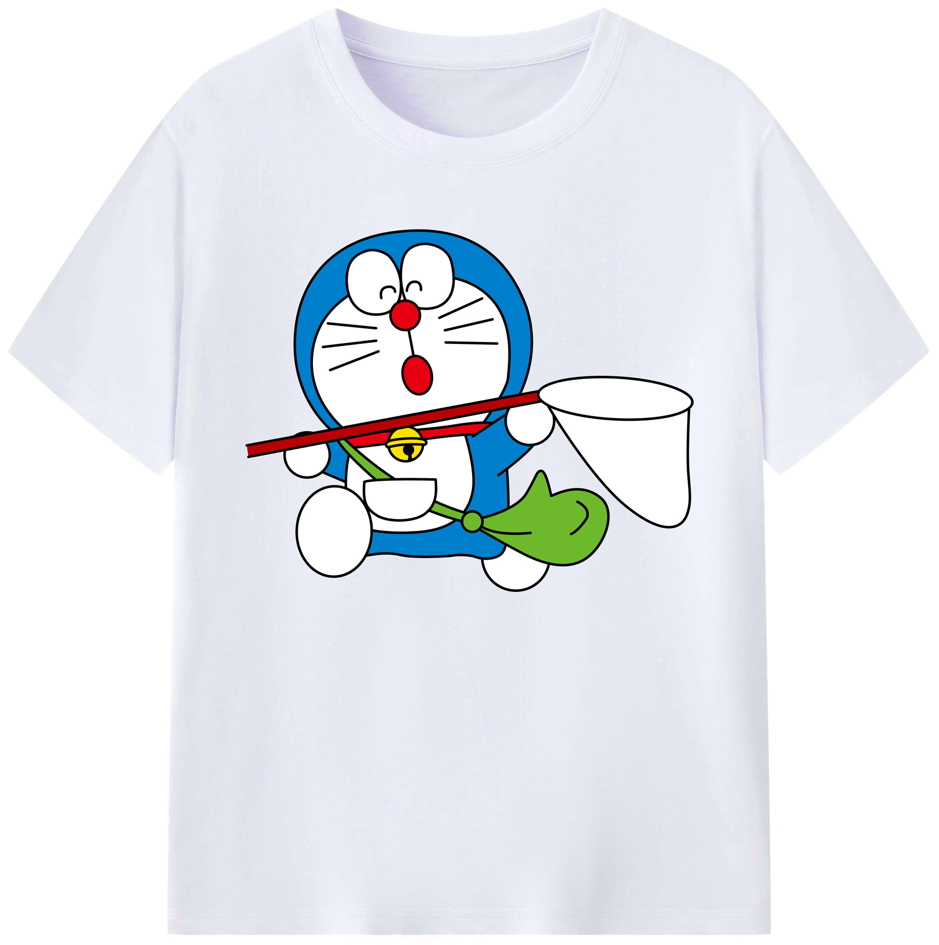 （画像用） ドラえもん Doraemon 綿100％ メンズ半袖Tシャツ｜肌触りやわらか＆通気性