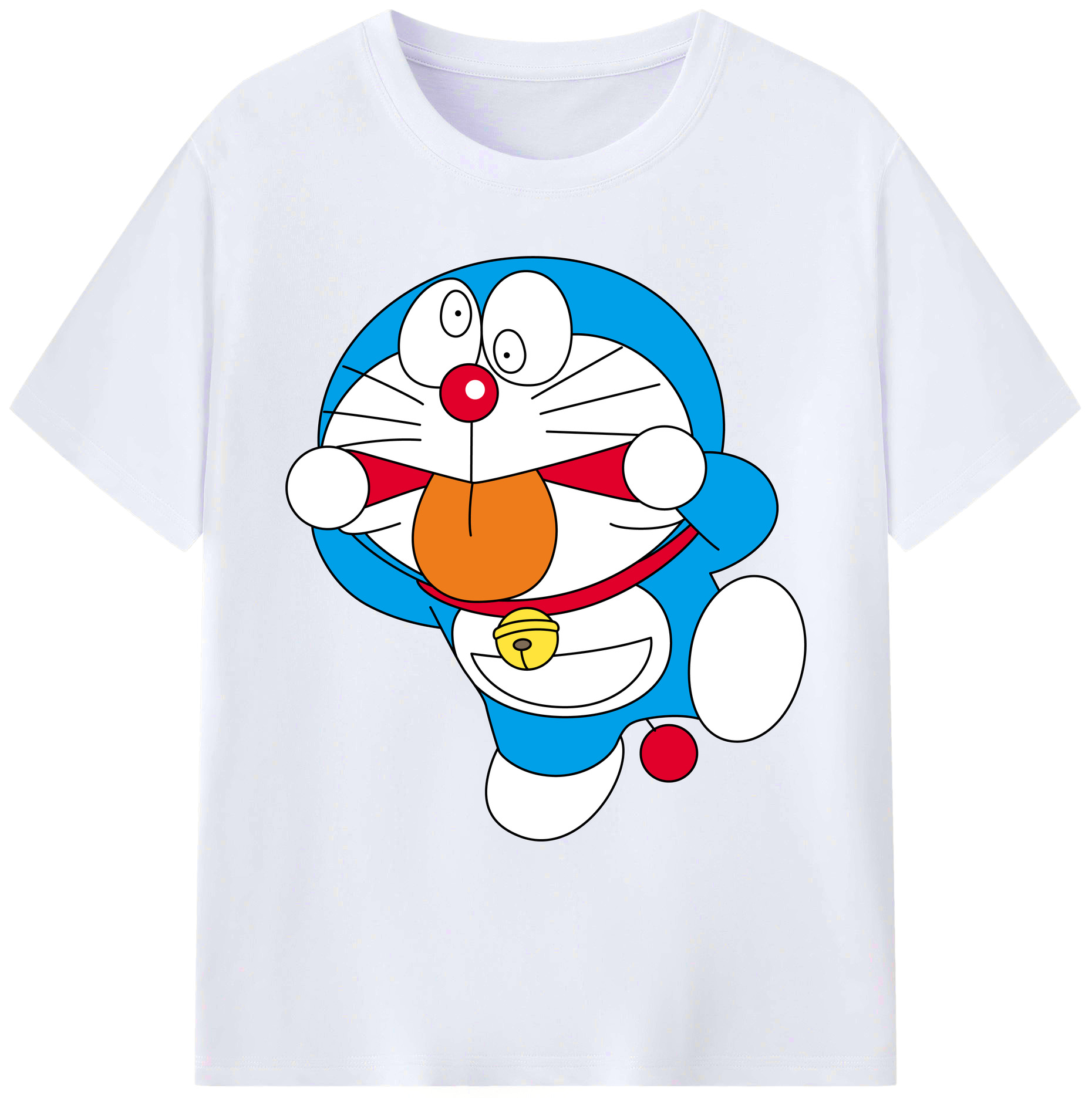 （画像用） ドラえもん Doraemon 綿100％ メンズ半袖Tシャツ｜肌触りやわらか＆通気性