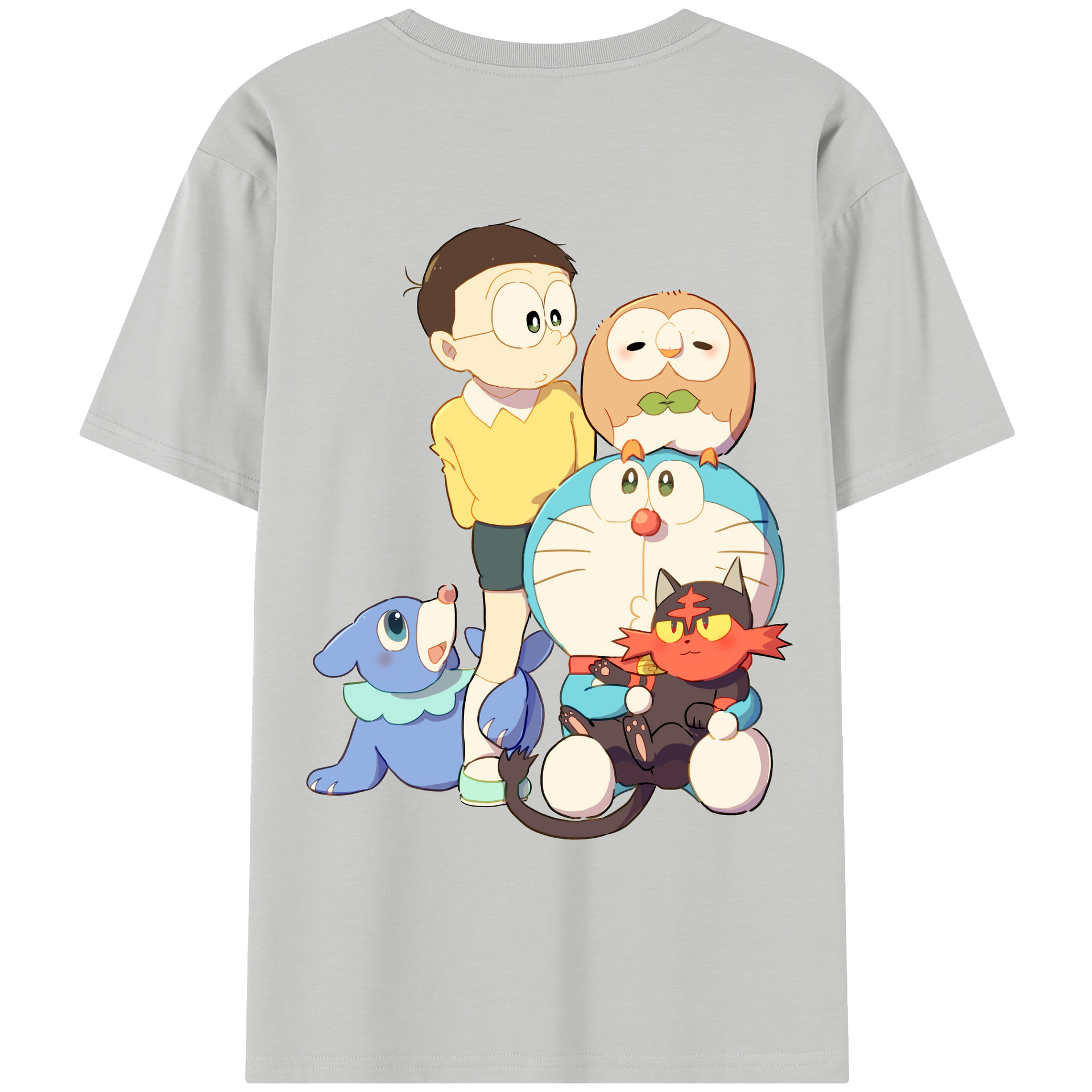 （画像用） ドラえもん Doraemon レディース半袖Tシャツ(バックプリント)