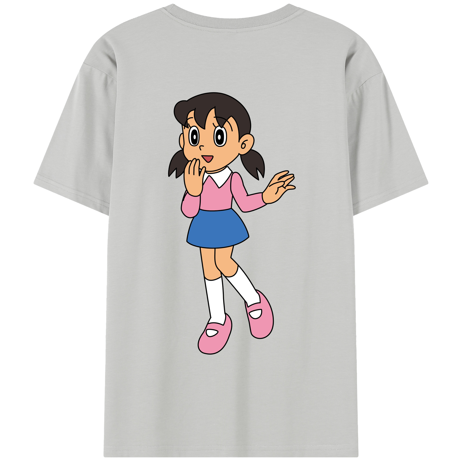 （画像用） ドラえもん みなもと しずか Doraemon Shizuka Minamoto レディース半袖Tシャツ(バックプリント)