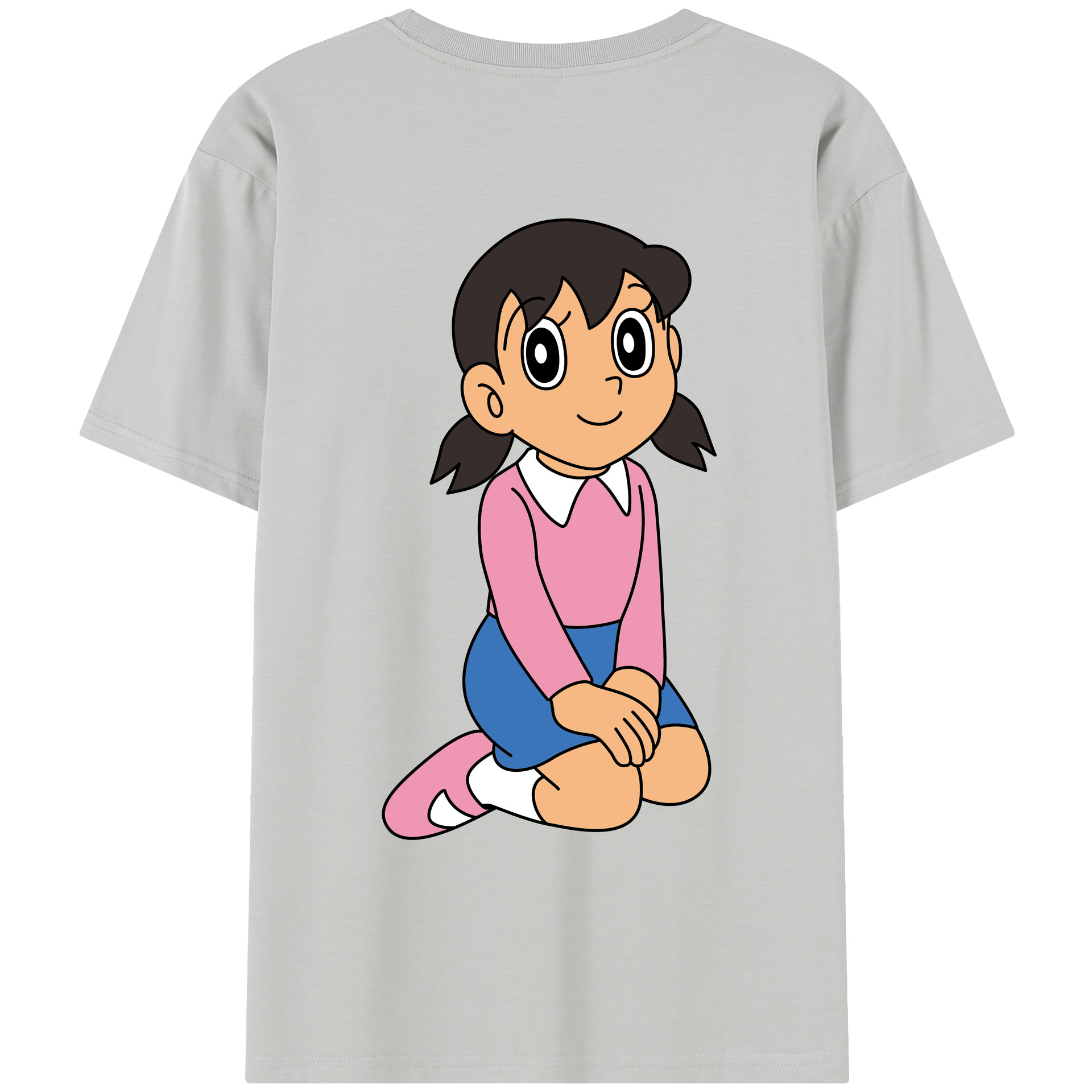 （画像用） ドラえもん みなもと しずか Doraemon Shizuka Minamoto レディース半袖Tシャツ(バックプリント)