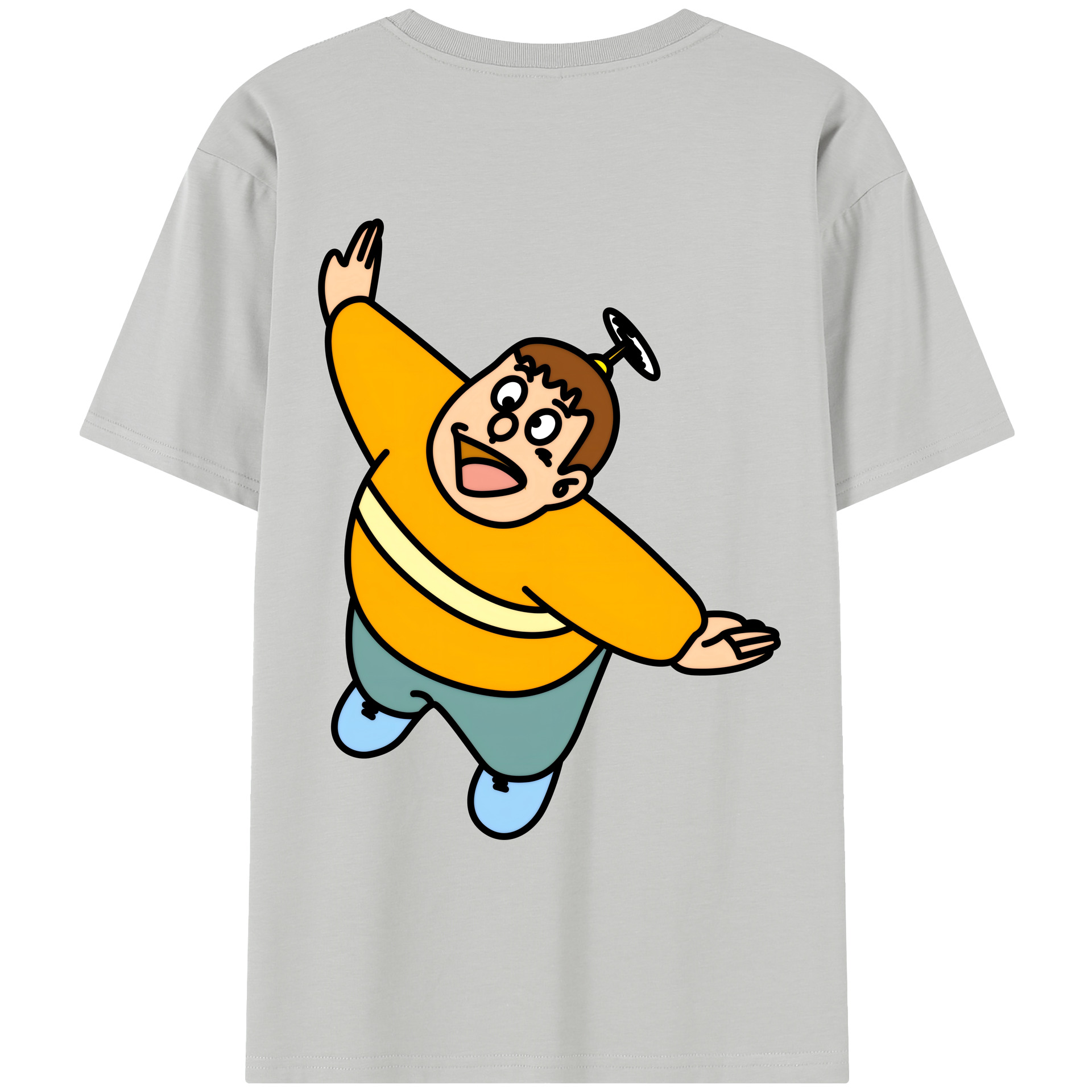 （画像用） ドラえもん 剛田武 Doraemon Gouta Takeshi レディース半袖Tシャツ(バックプリント)