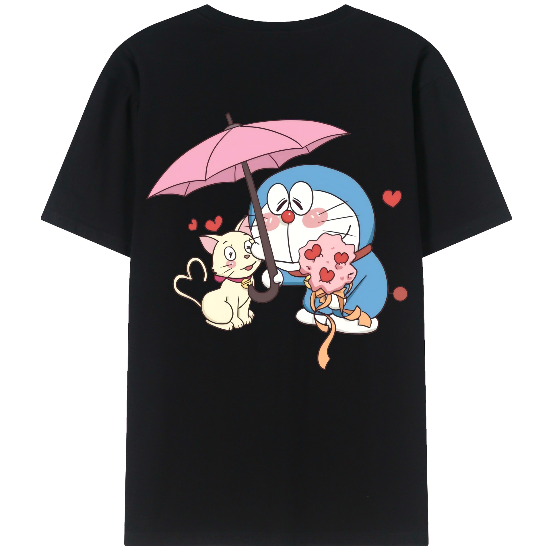 （画像用） ドラえもん Doraemon レディース半袖Tシャツ(バックプリント)
