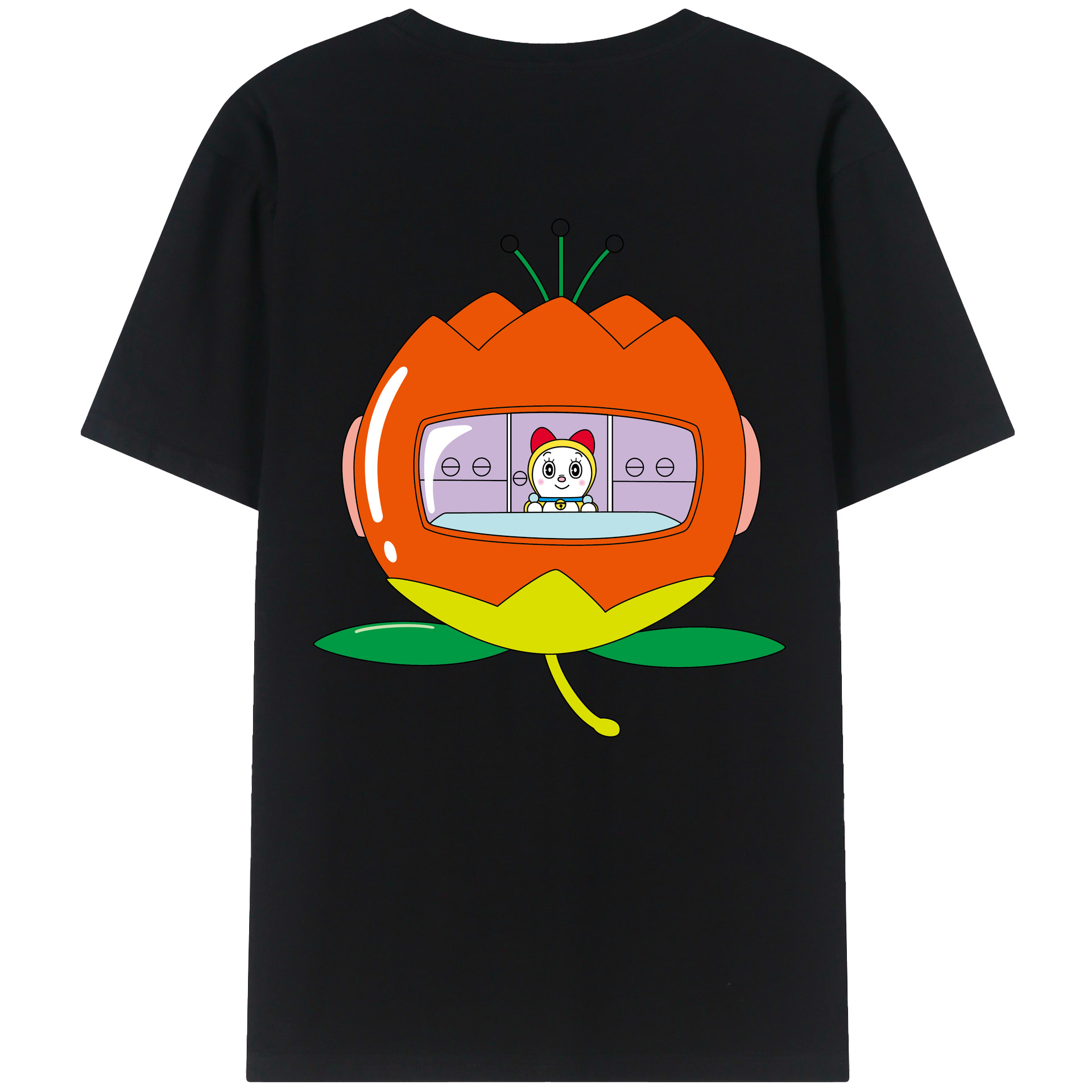 （画像用） ドラえもん ドラミ Doraemon Dorami レディース半袖Tシャツ(バックプリント)