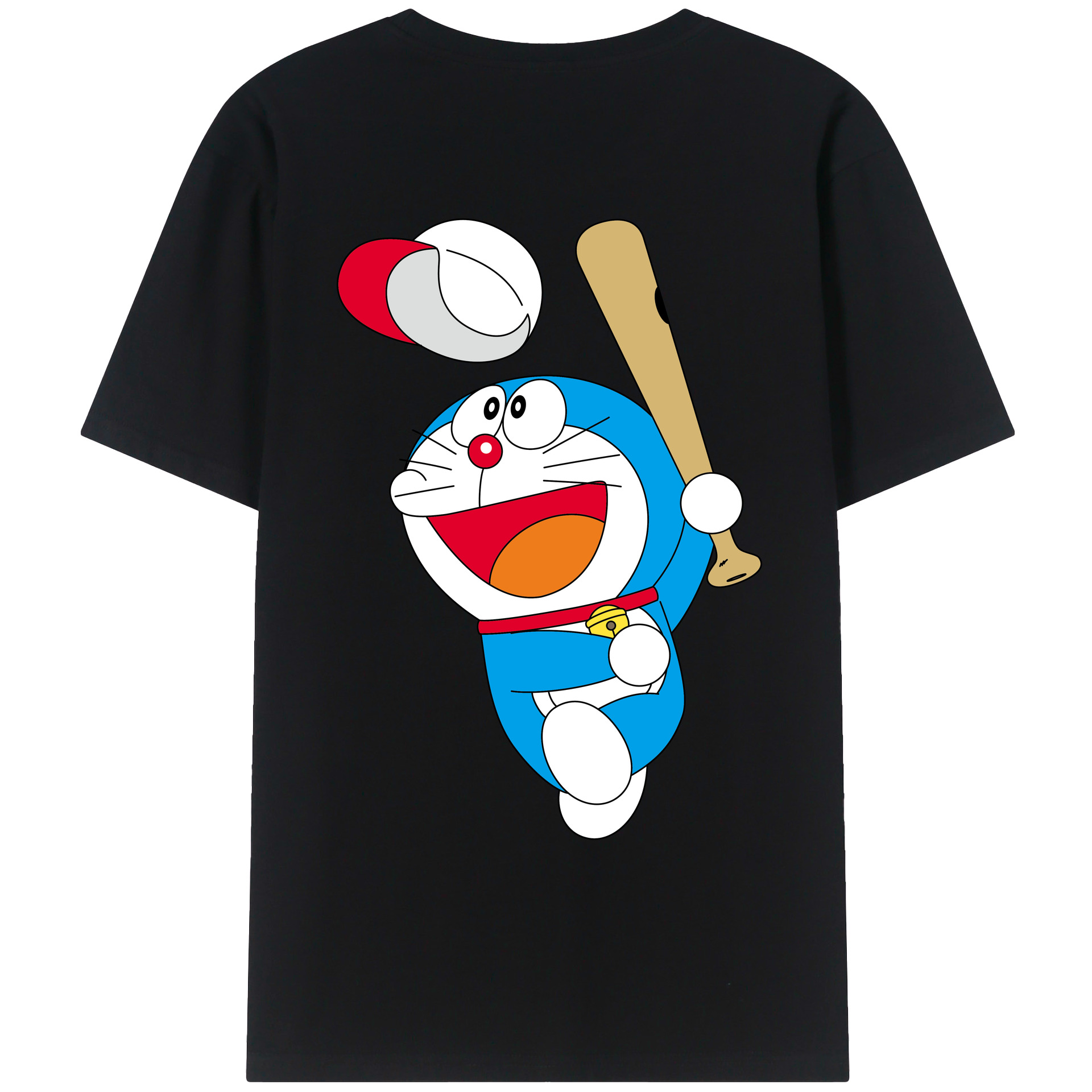 （画像用） ドラえもん Doraemon レディース半袖Tシャツ(バックプリント)