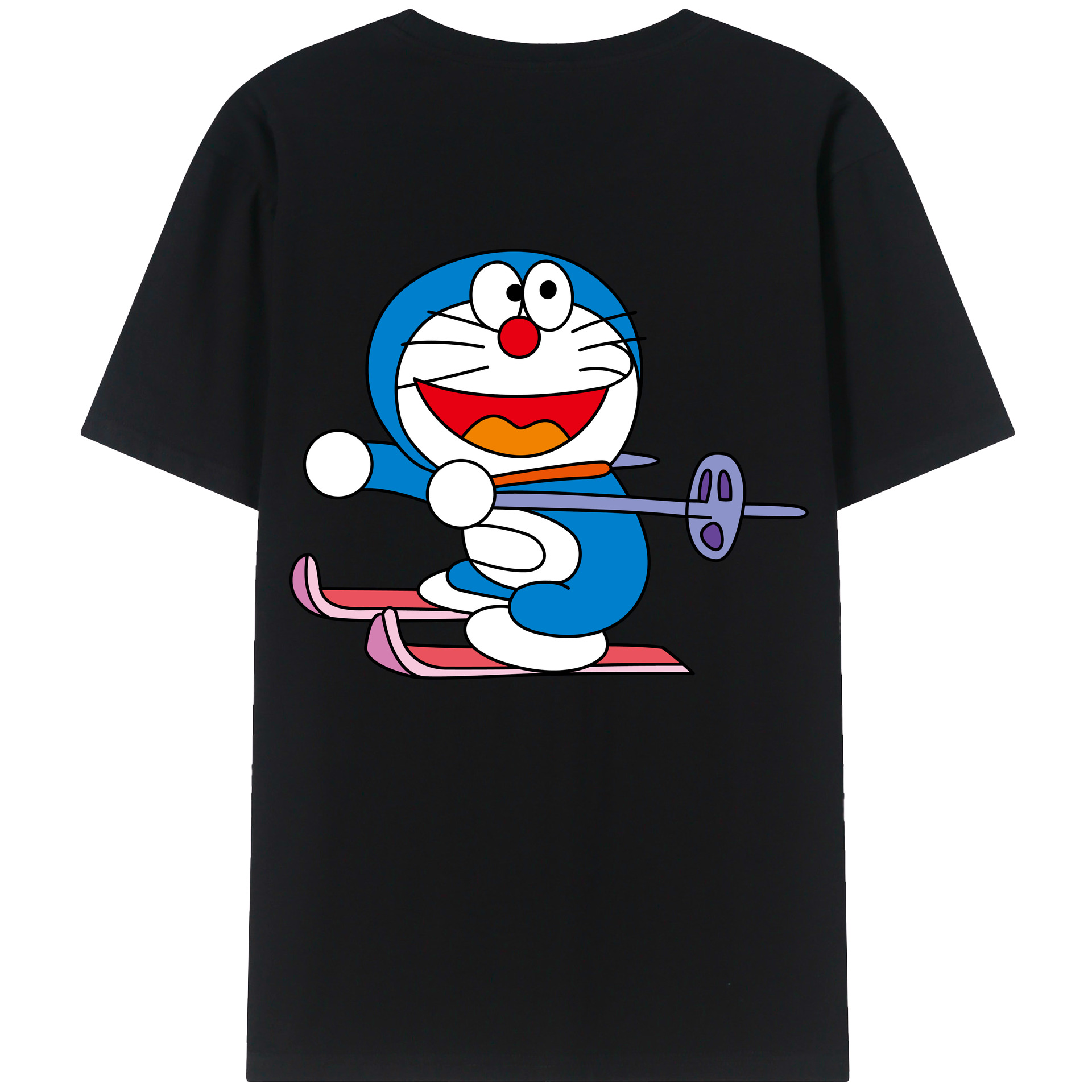 （画像用） ドラえもん Doraemon レディース半袖Tシャツ(バックプリント)