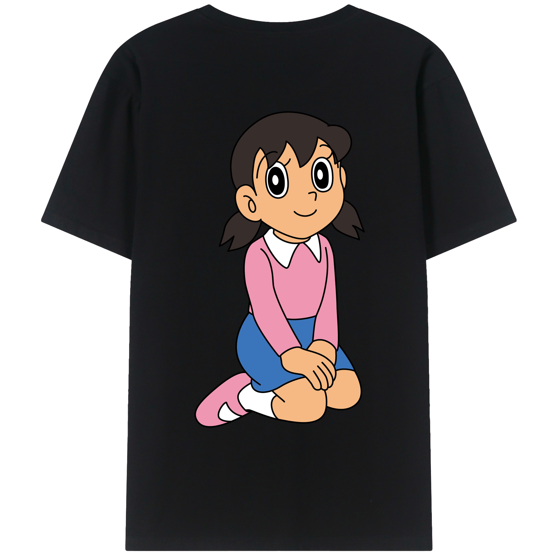 （画像用） ドラえもん みなもと しずか Doraemon Shizuka Minamoto レディース半袖Tシャツ(バックプリント)
