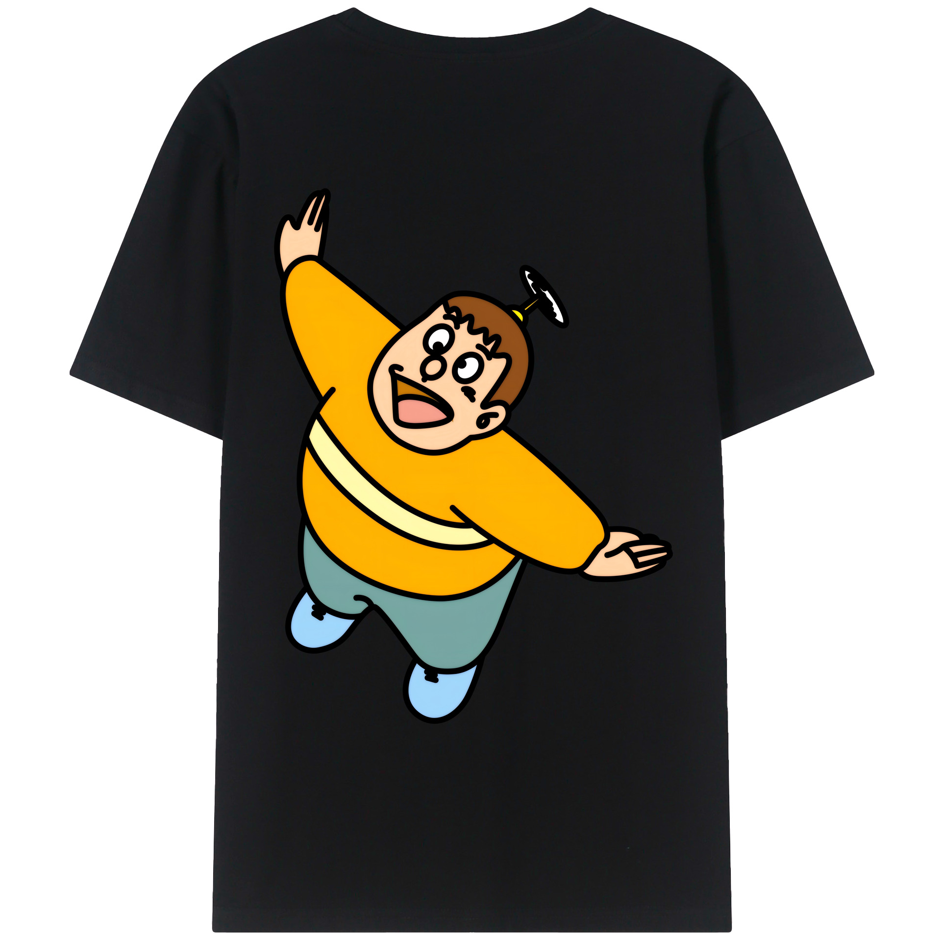 （画像用） ドラえもん 剛田武 Doraemon Gouta Takeshi レディース半袖Tシャツ(バックプリント)