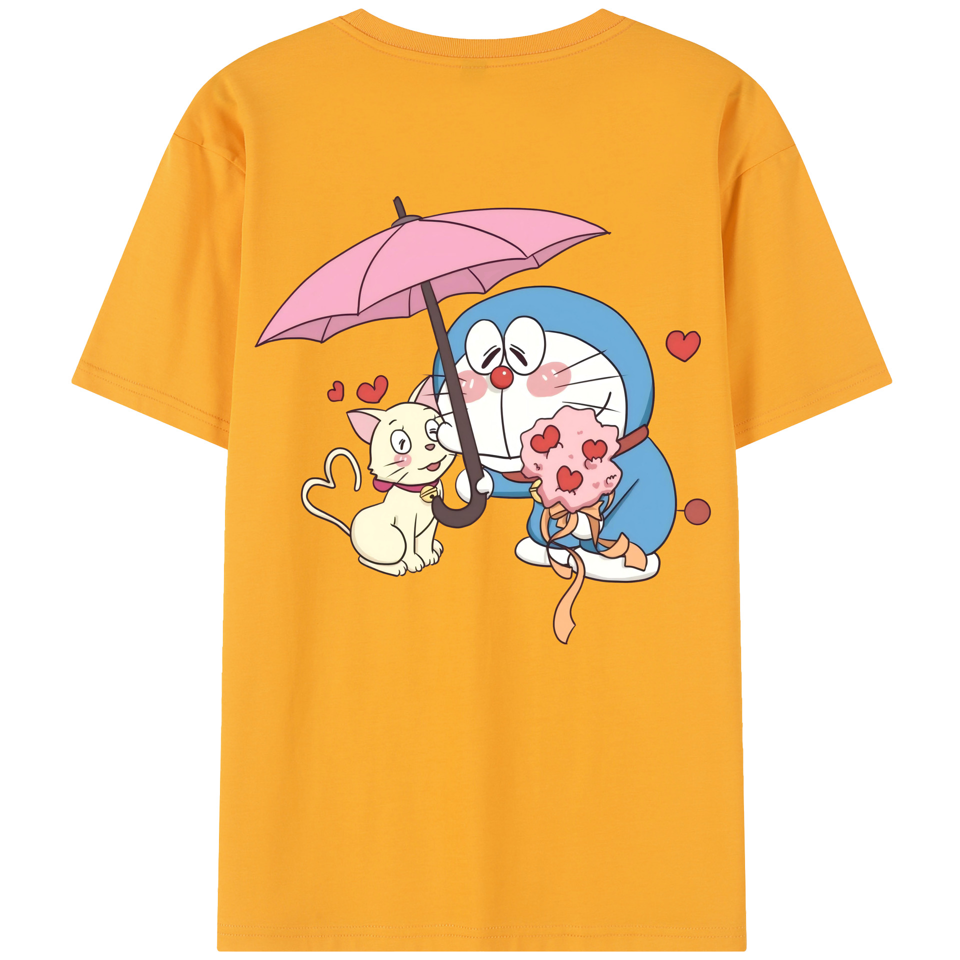 （画像用） ドラえもん Doraemon レディース半袖Tシャツ(バックプリント)
