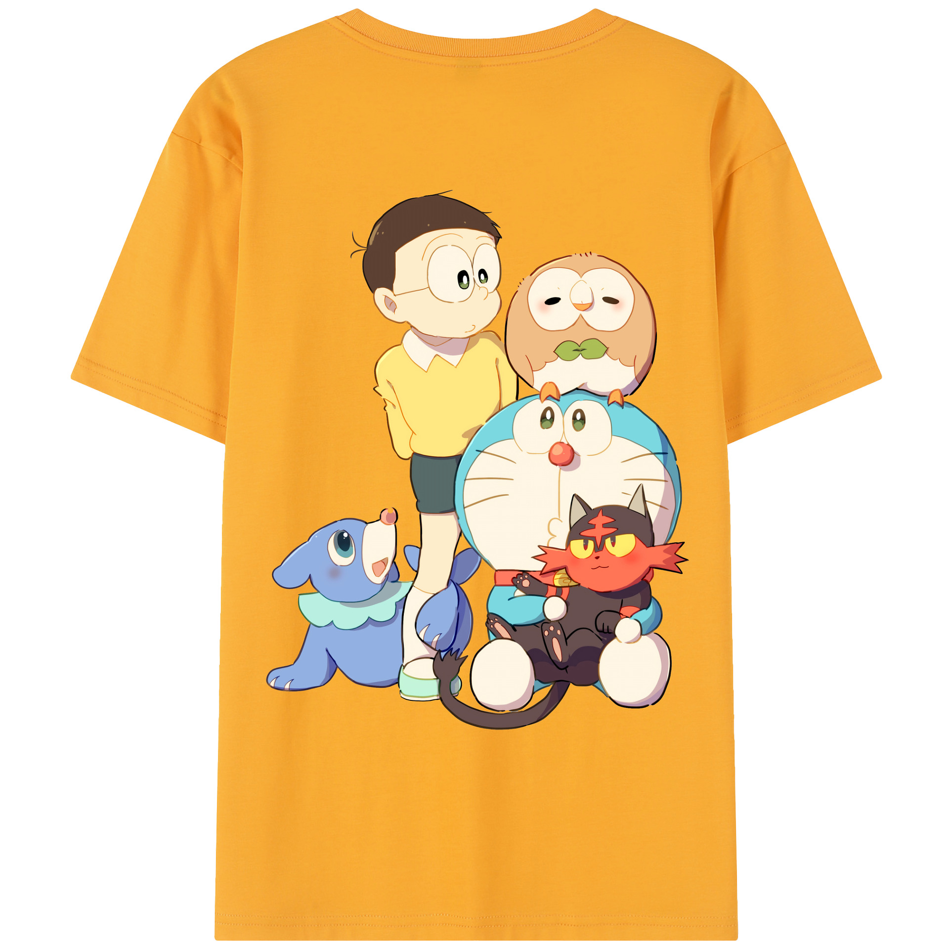 （画像用） ドラえもん Doraemon レディース半袖Tシャツ(バックプリント)