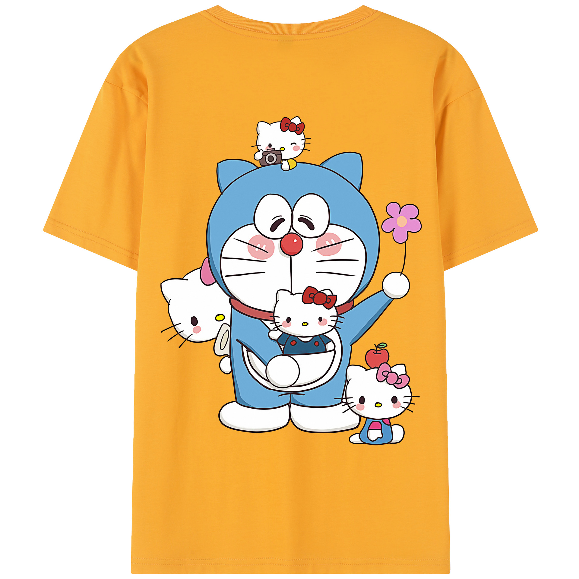 （画像用） ドラえもん Doraemon レディース半袖Tシャツ(バックプリント)
