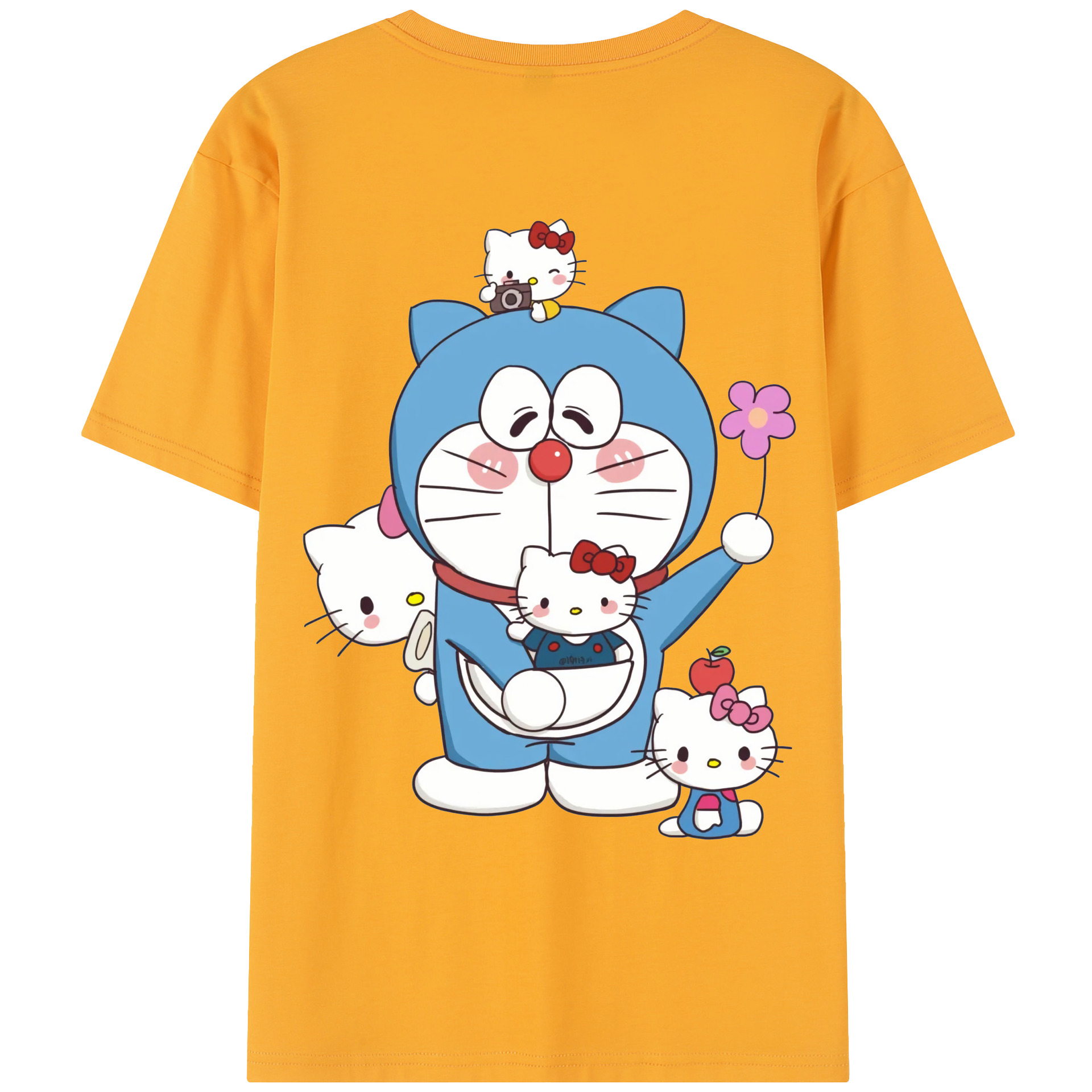 （画像用） ドラえもん Doraemon レディース半袖Tシャツ(バックプリント)