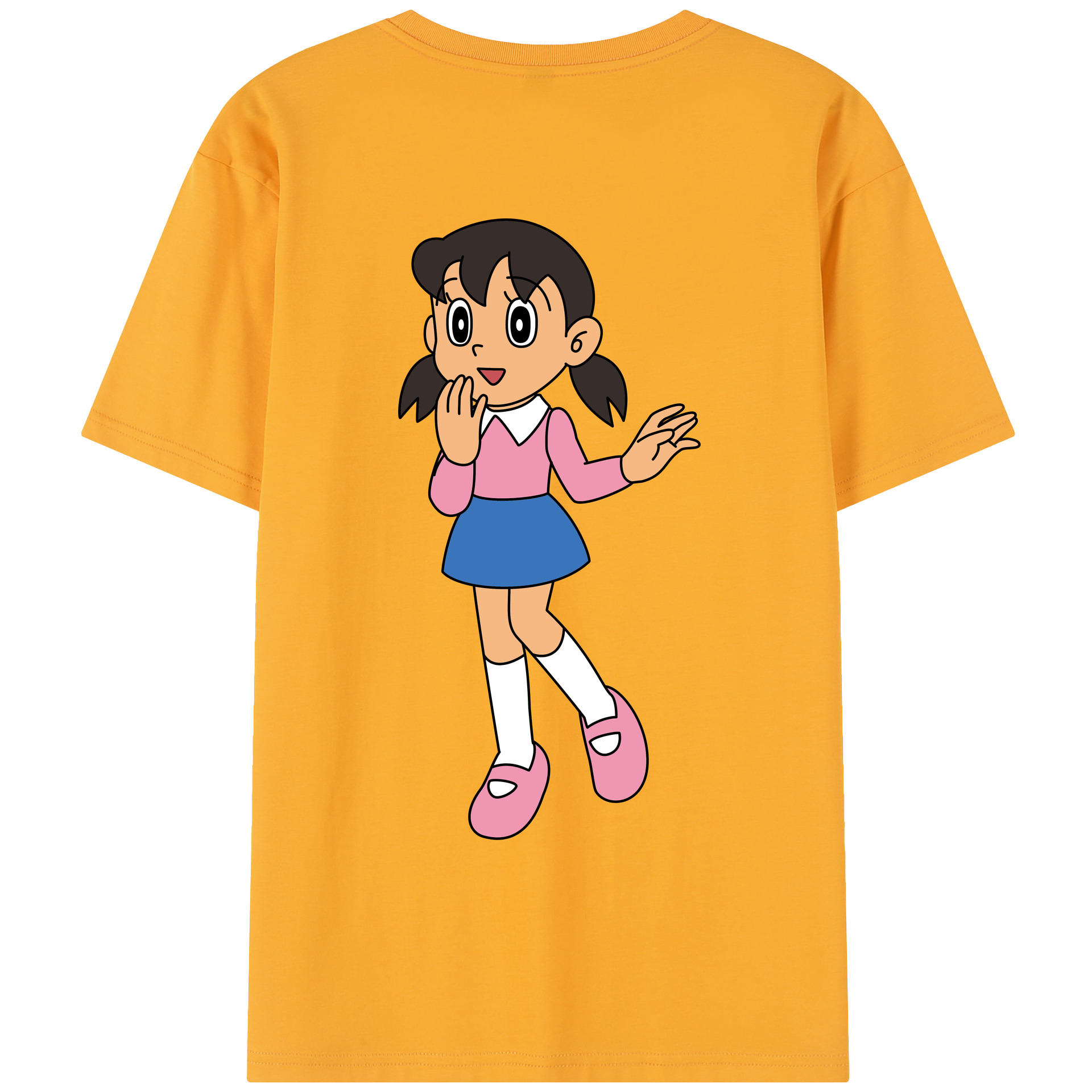 （画像用） ドラえもん みなもと しずか Doraemon Shizuka Minamoto レディース半袖Tシャツ(バックプリント)