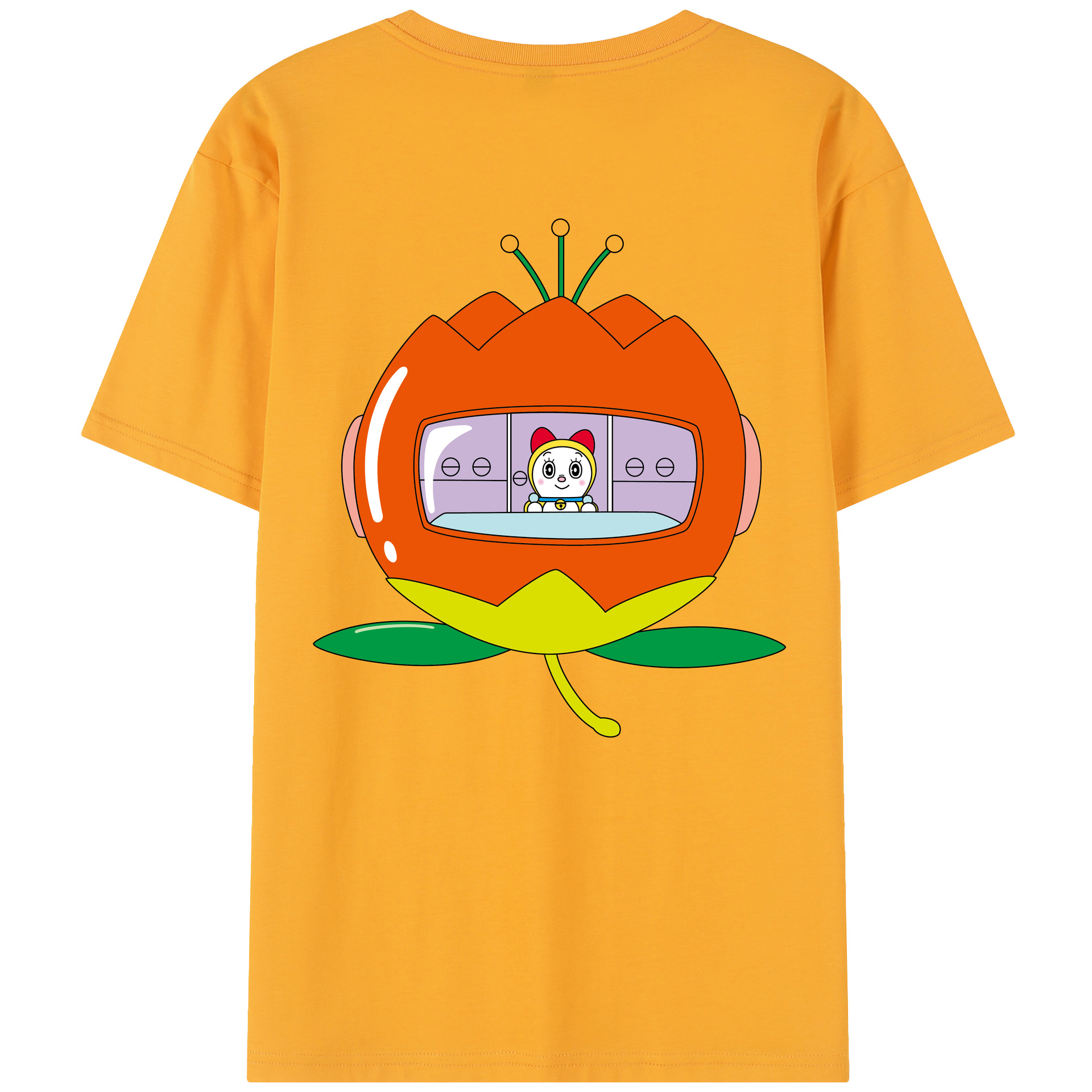 （画像用） ドラえもん ドラミ Doraemon Dorami レディース半袖Tシャツ(バックプリント)