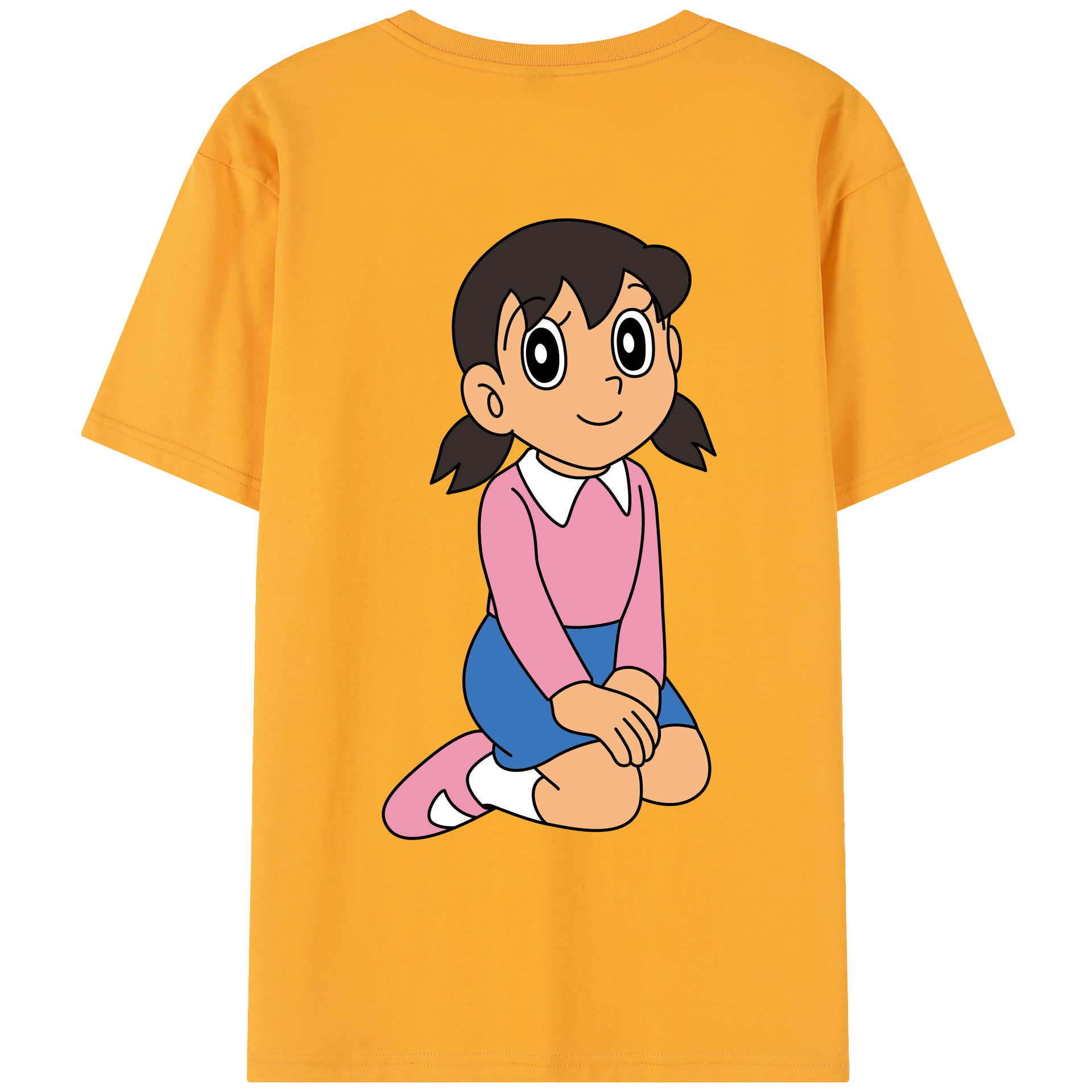 （画像用） ドラえもん みなもと しずか Doraemon Shizuka Minamoto レディース半袖Tシャツ(バックプリント)