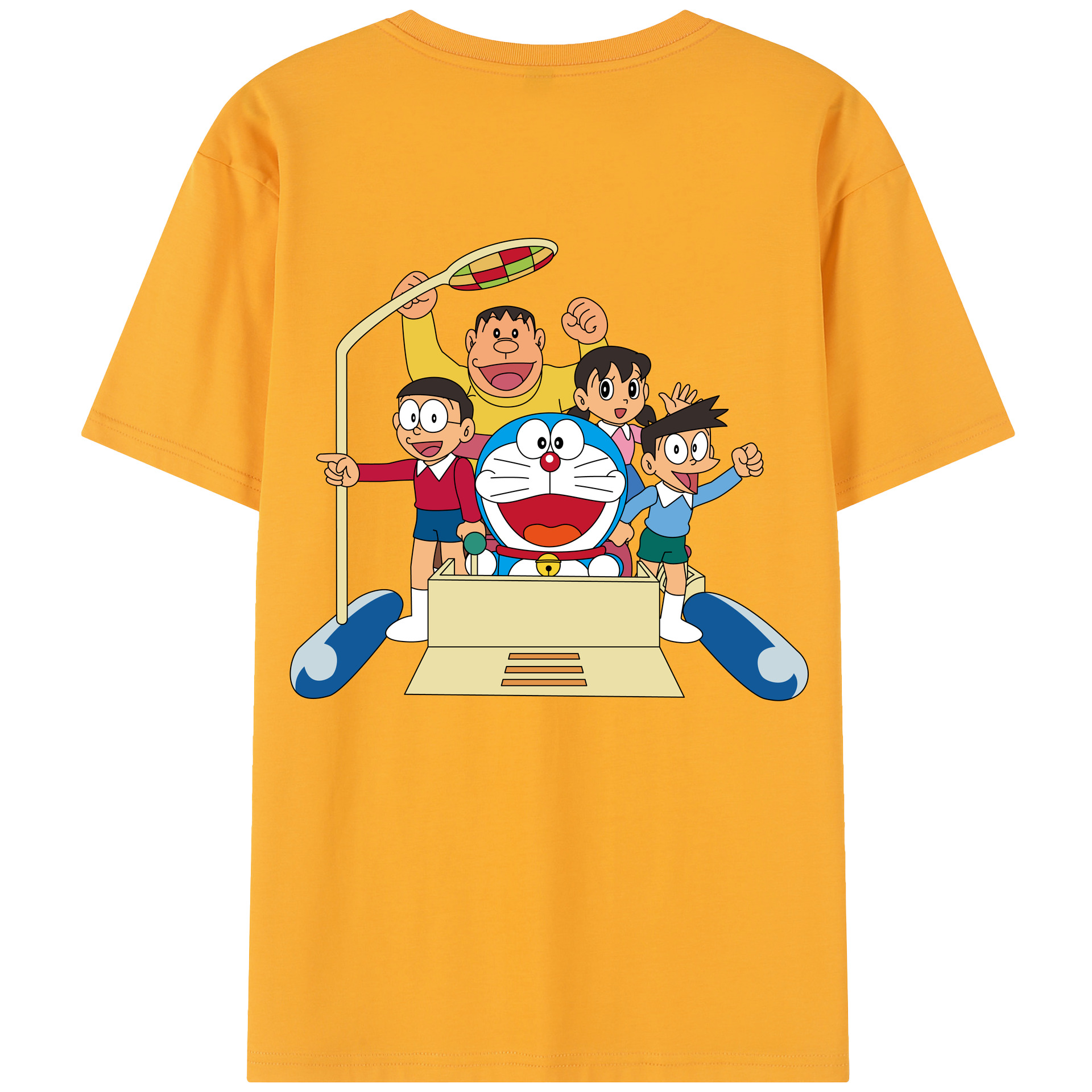 （画像用） ドラえもん 骨川 スネ夫 Doraemon Honekawa Suneo レディース半袖Tシャツ(バックプリント)