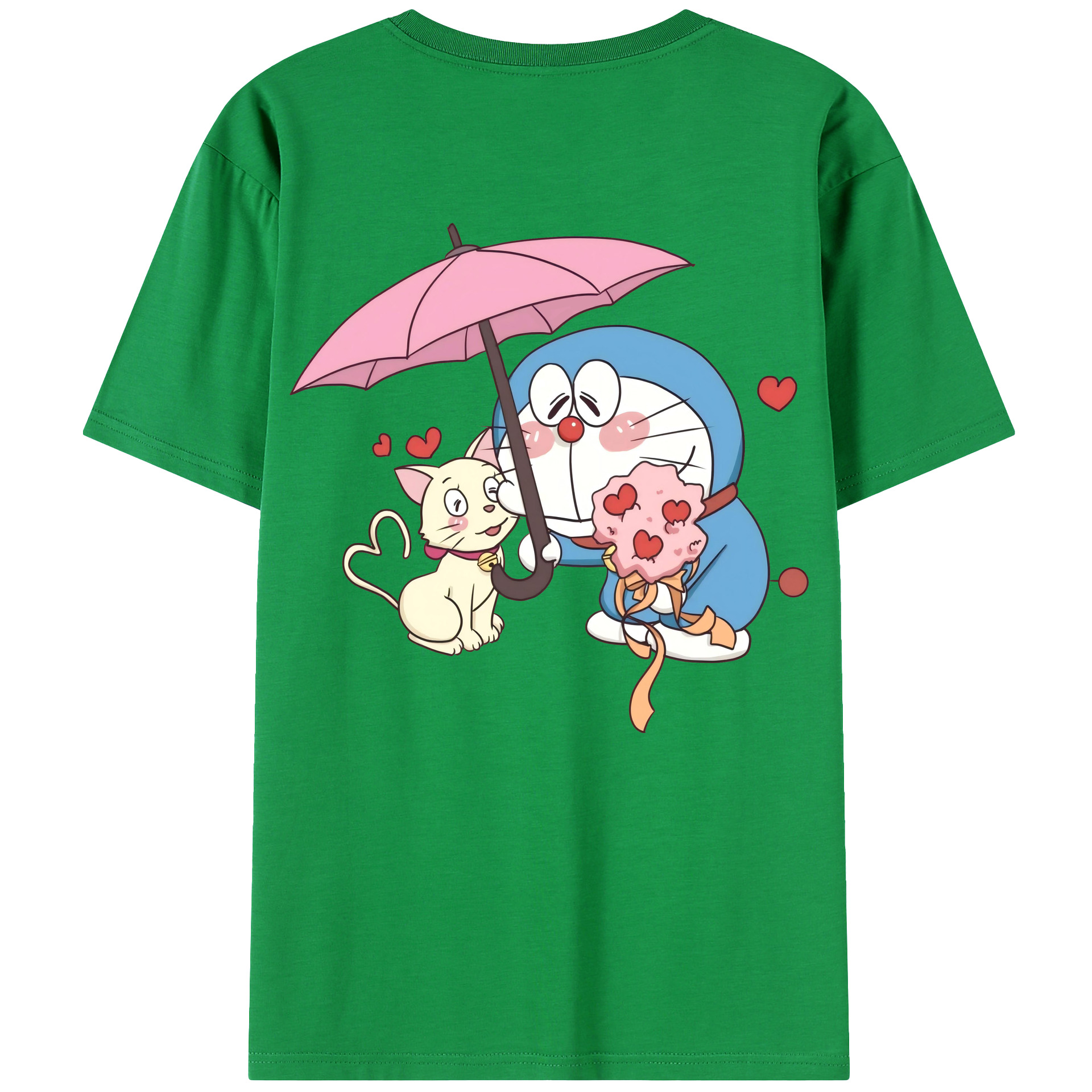 （画像用） ドラえもん Doraemon レディース半袖Tシャツ(バックプリント)