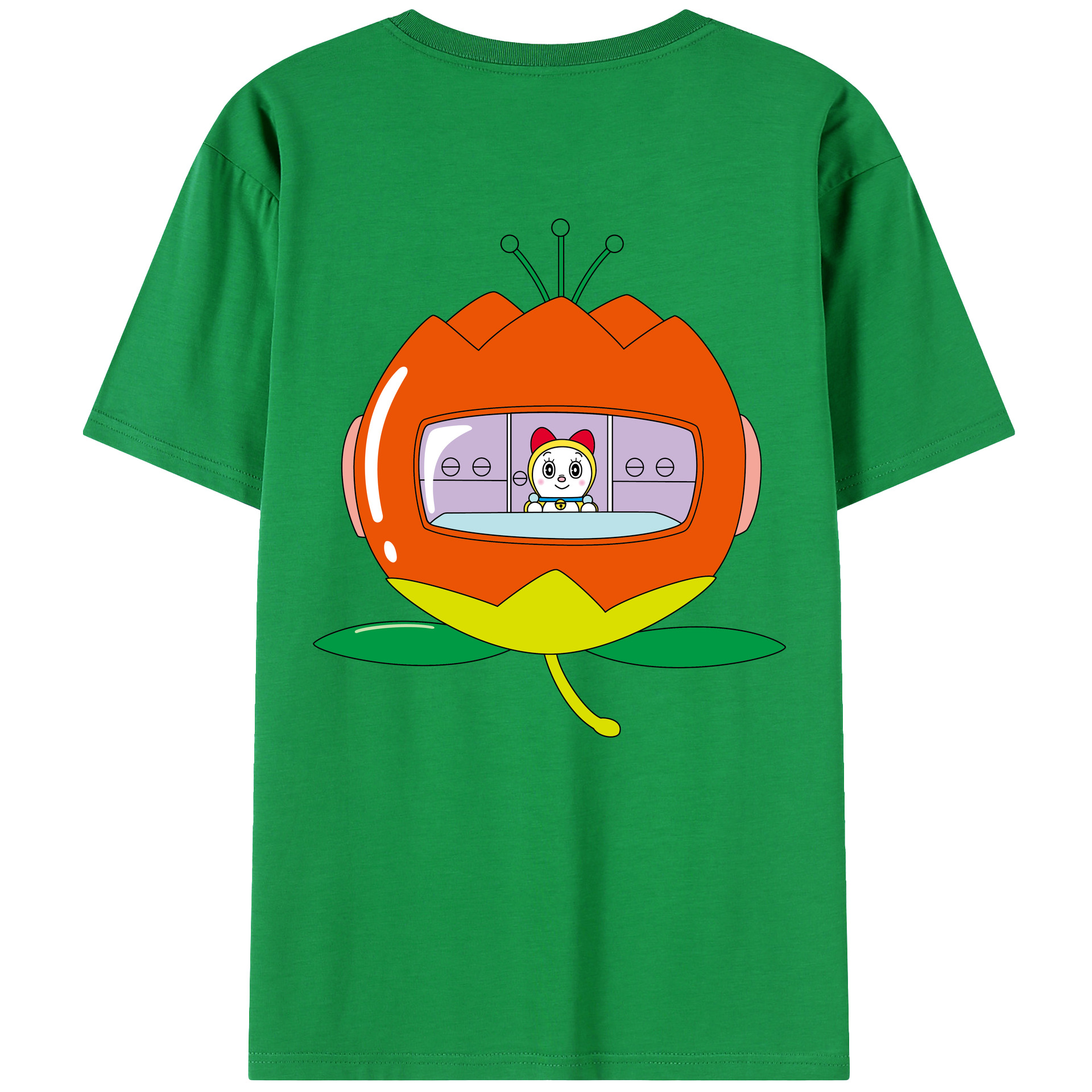 （画像用） ドラえもん ドラミ Doraemon Dorami レディース半袖Tシャツ(バックプリント)