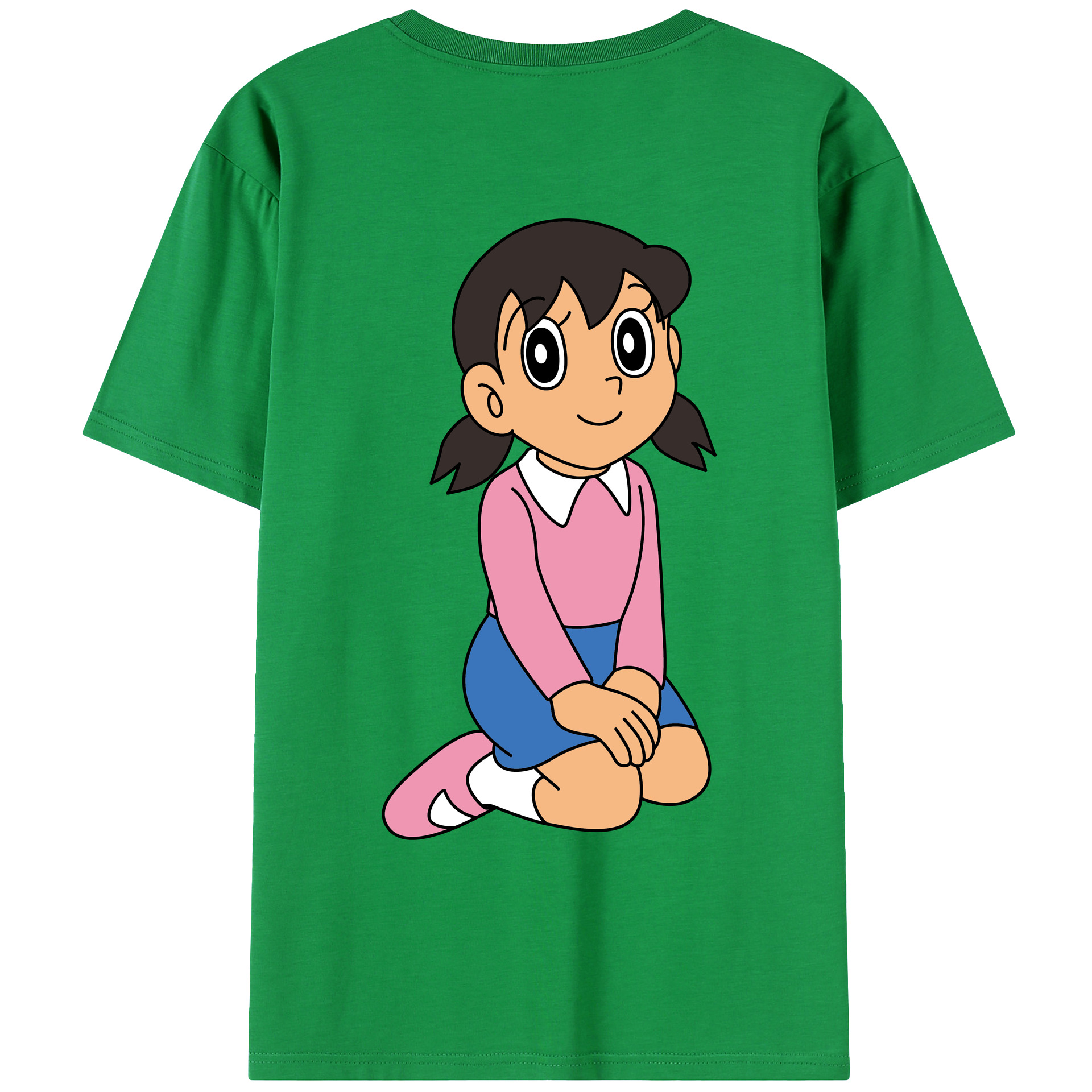 （画像用） ドラえもん みなもと しずか Doraemon Shizuka Minamoto レディース半袖Tシャツ(バックプリント)