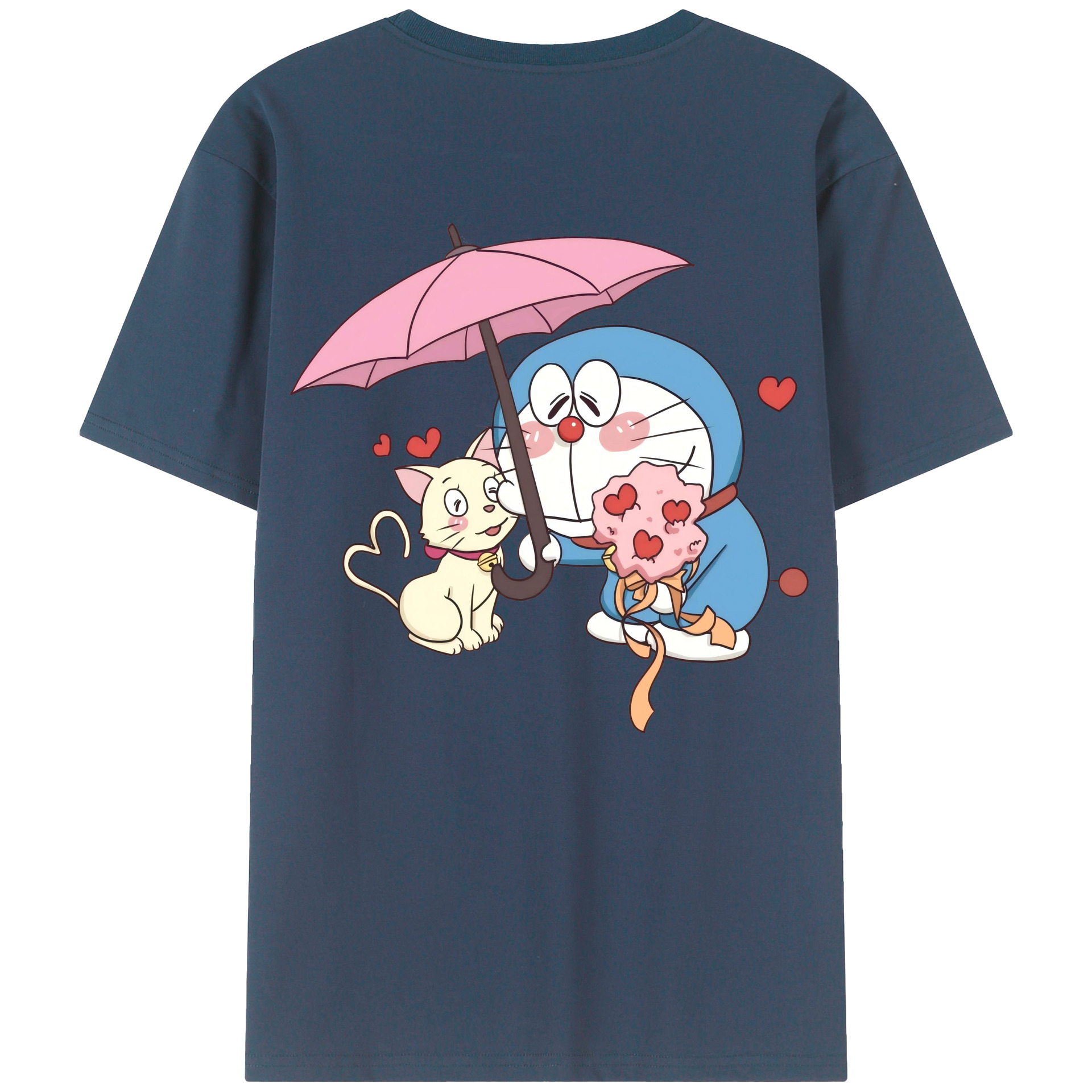 （画像用） ドラえもん Doraemon レディース半袖Tシャツ(バックプリント)