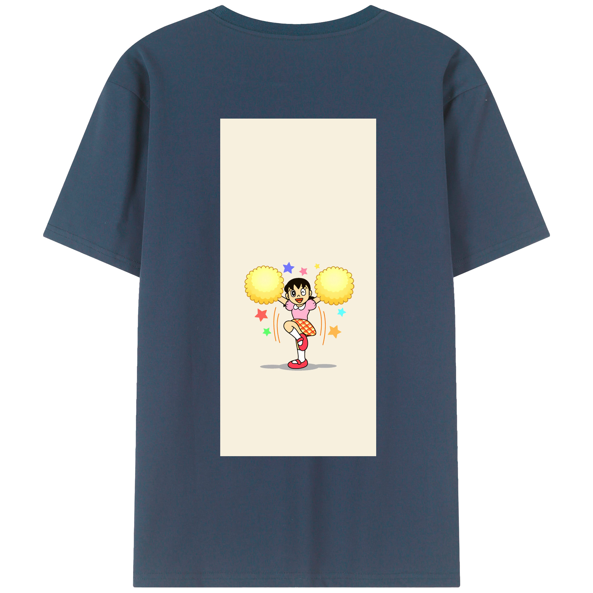 （画像用） ドラえもん みなもと しずか Doraemon Shizuka Minamoto レディース半袖Tシャツ(バックプリント)