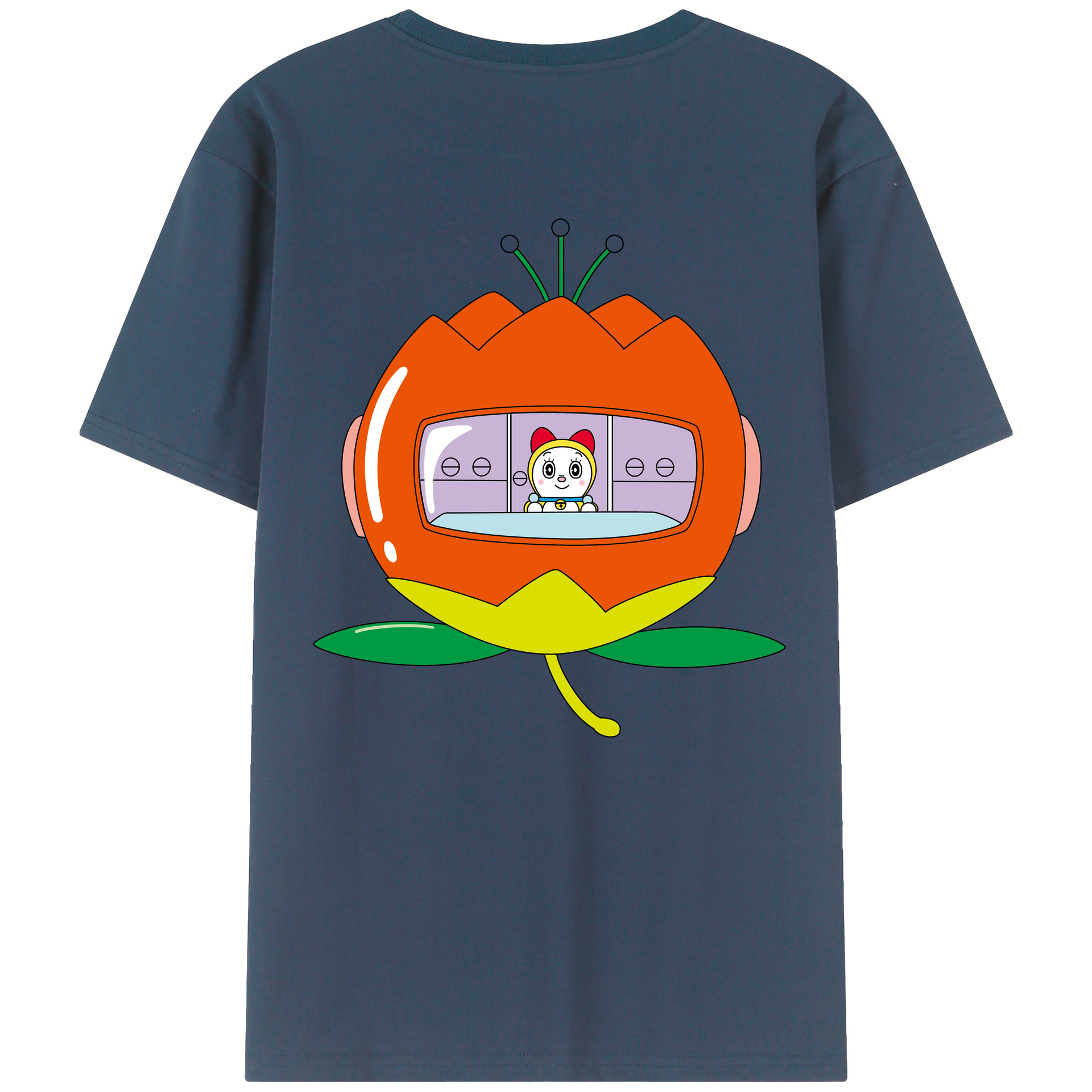 （画像用） ドラえもん ドラミ Doraemon Dorami レディース半袖Tシャツ(バックプリント)