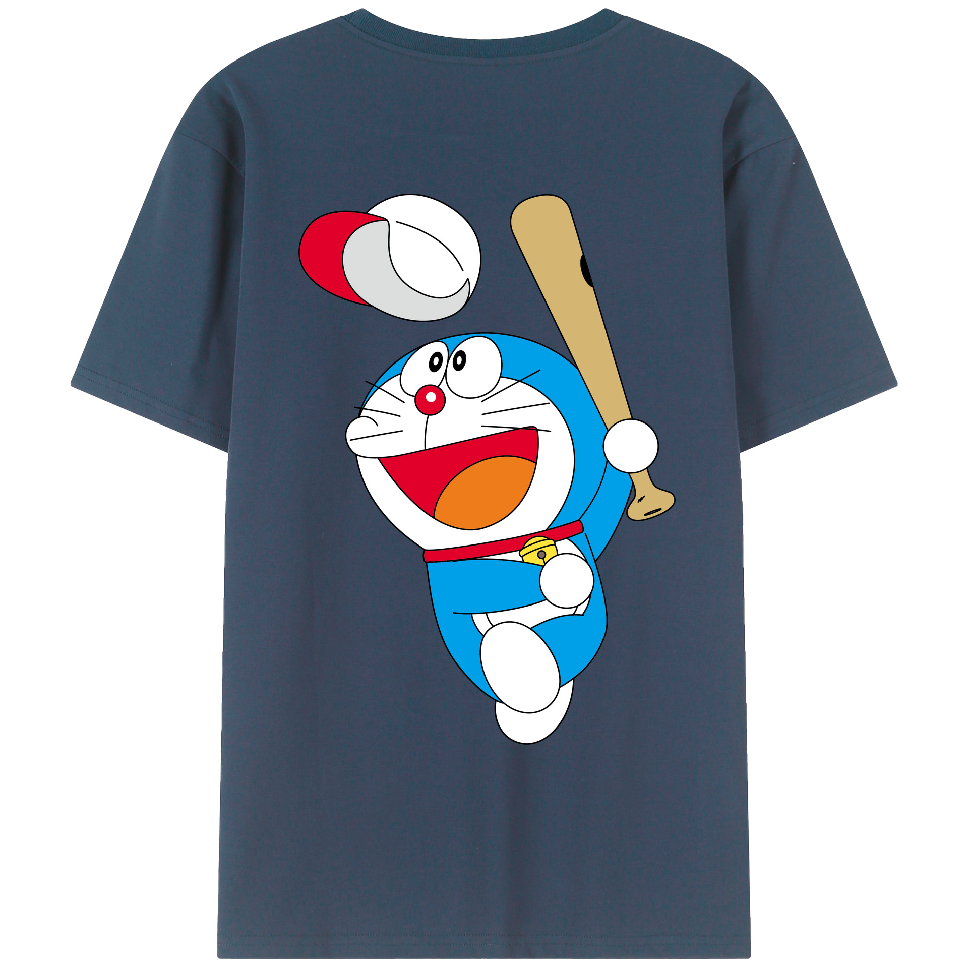 （画像用） ドラえもん Doraemon レディース半袖Tシャツ(バックプリント)