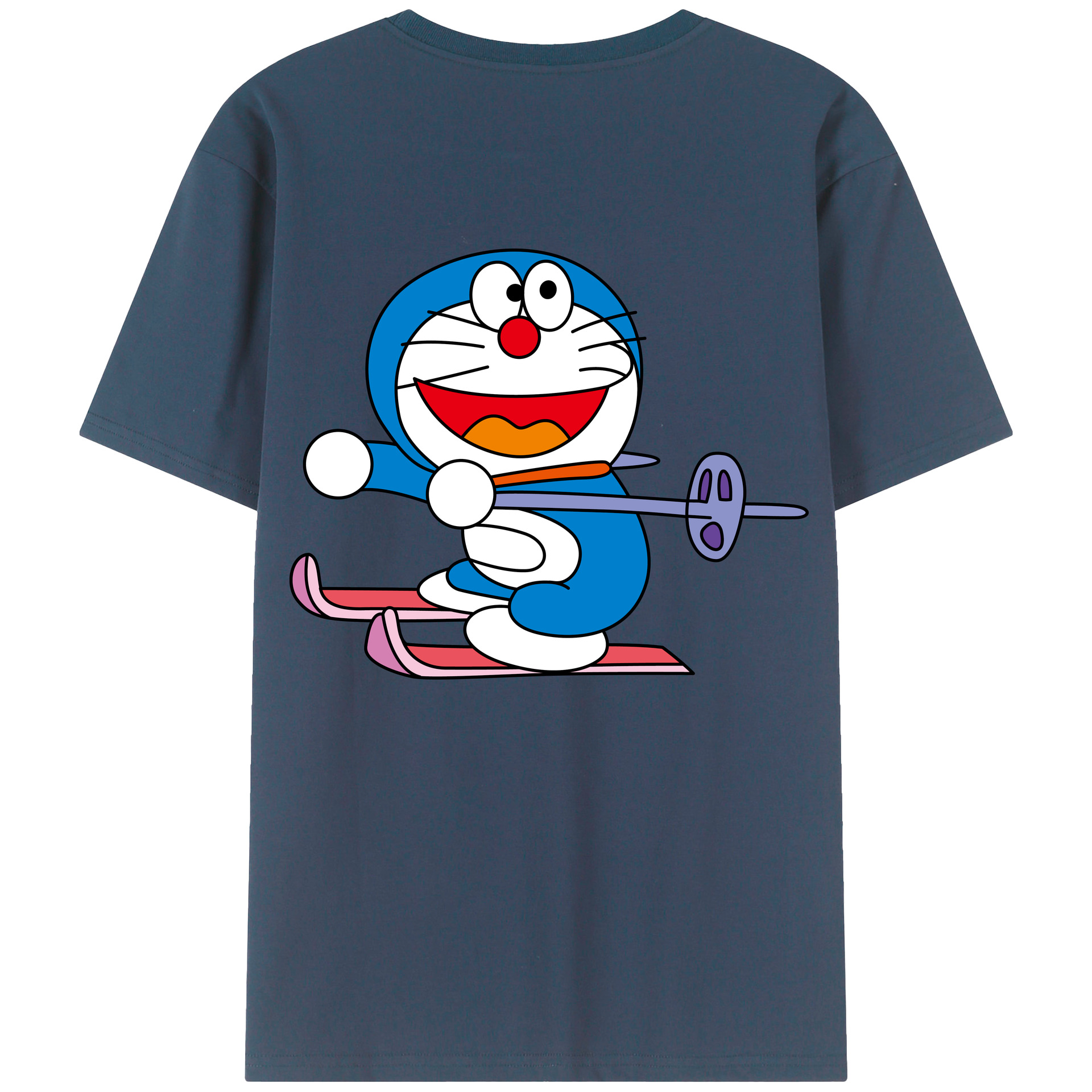 （画像用） ドラえもん Doraemon レディース半袖Tシャツ(バックプリント)