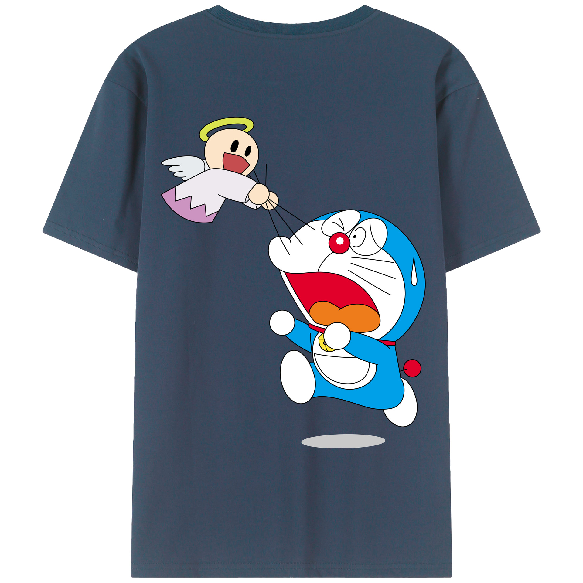 （画像用） ドラえもん Doraemon レディース半袖Tシャツ(バックプリント)