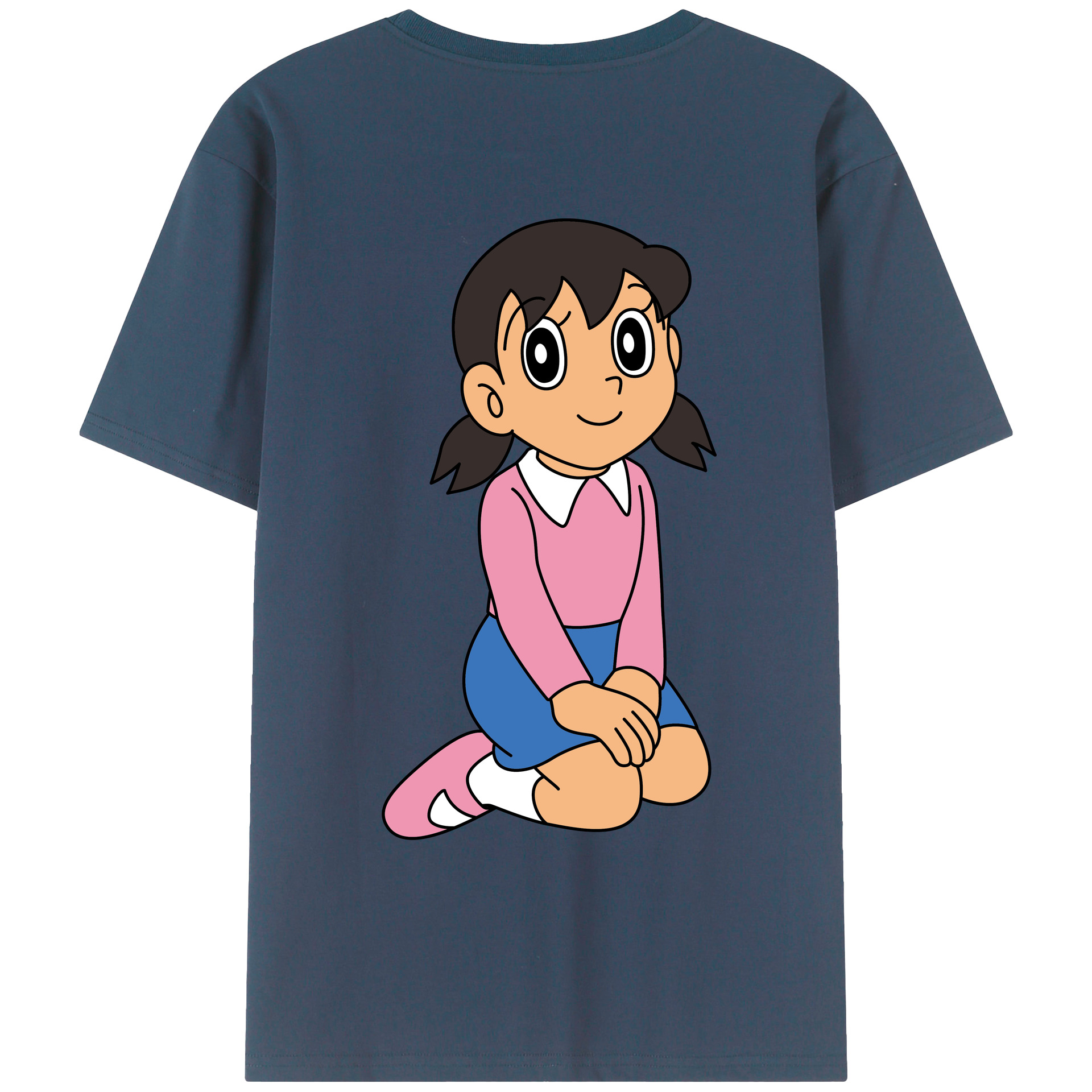 （画像用） ドラえもん みなもと しずか Doraemon Shizuka Minamoto レディース半袖Tシャツ(バックプリント)