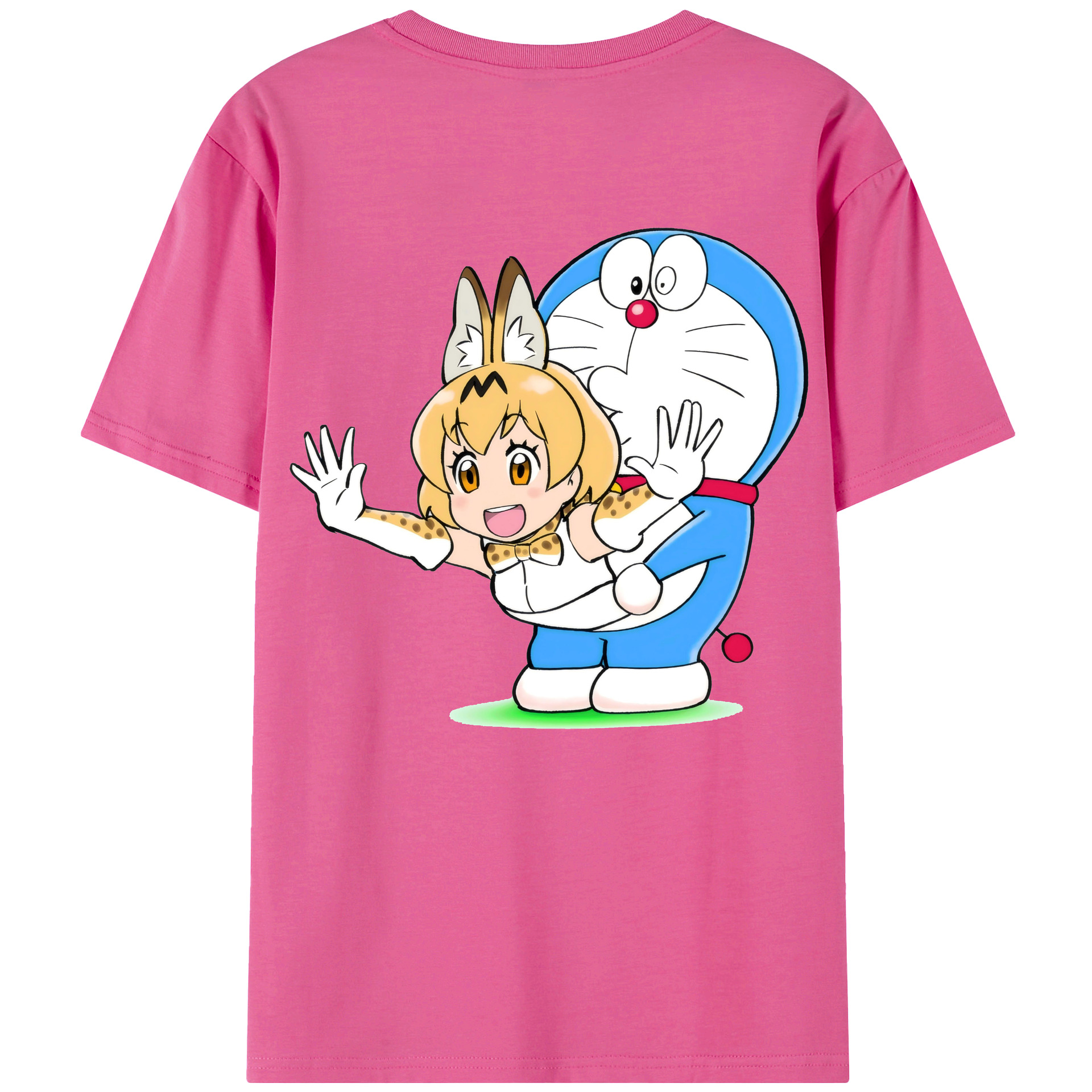 （画像用） ドラえもん Doraemon レディース半袖Tシャツ(バックプリント)