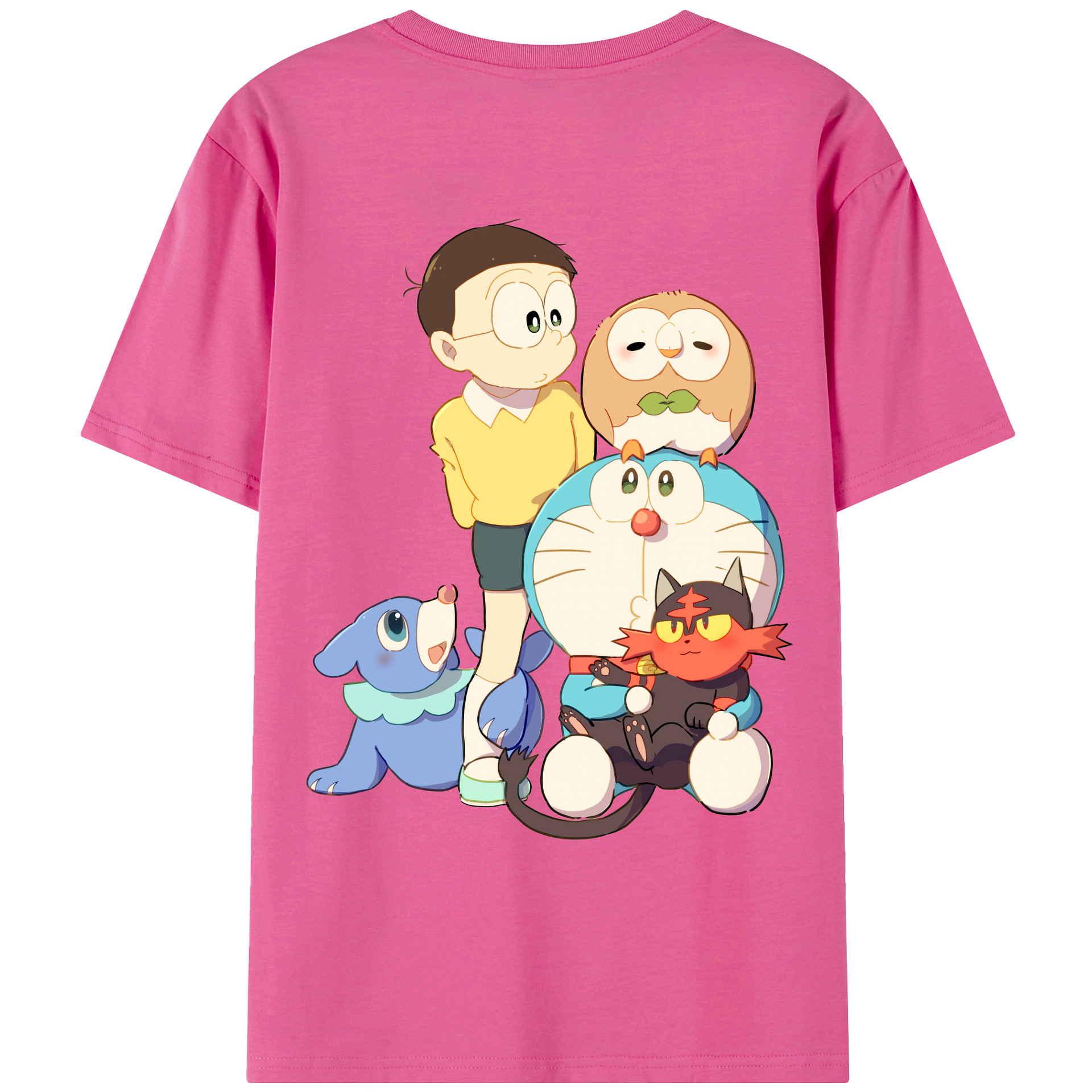 （画像用） ドラえもん Doraemon レディース半袖Tシャツ(バックプリント)
