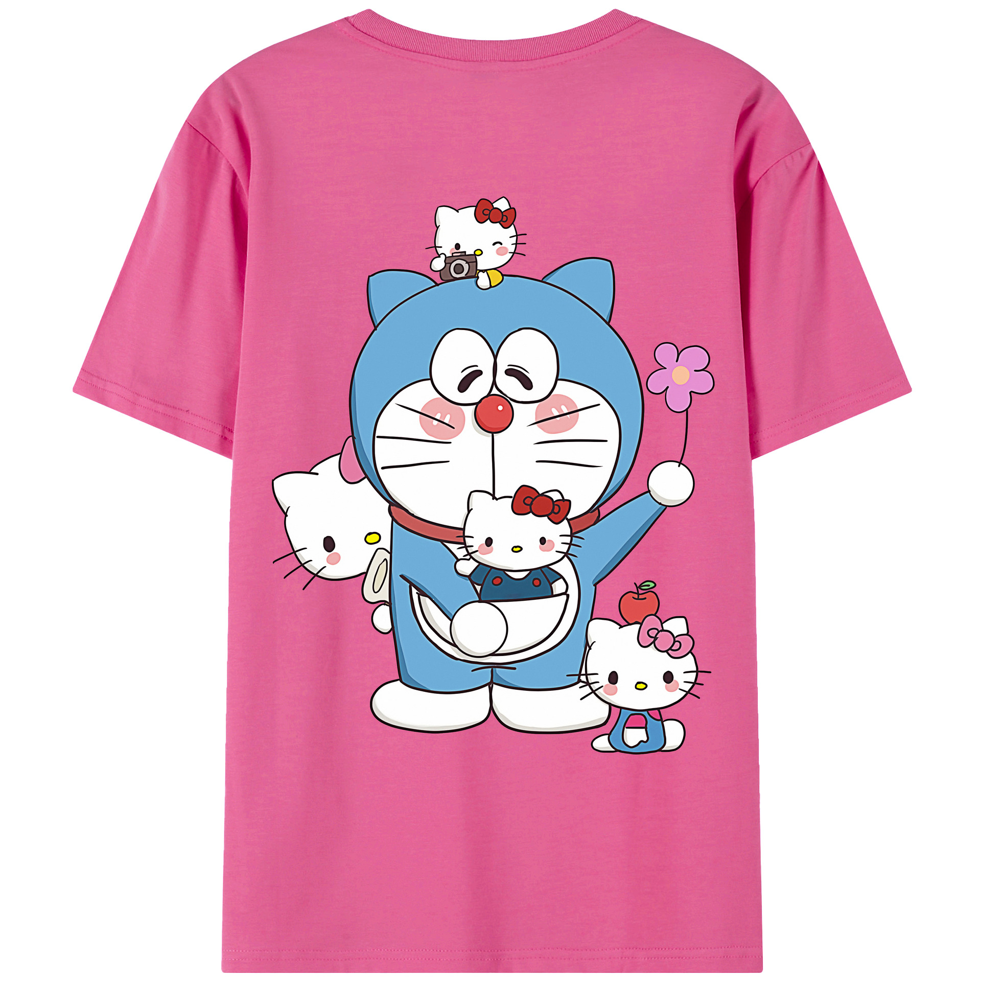 （画像用） ドラえもん Doraemon レディース半袖Tシャツ(バックプリント)