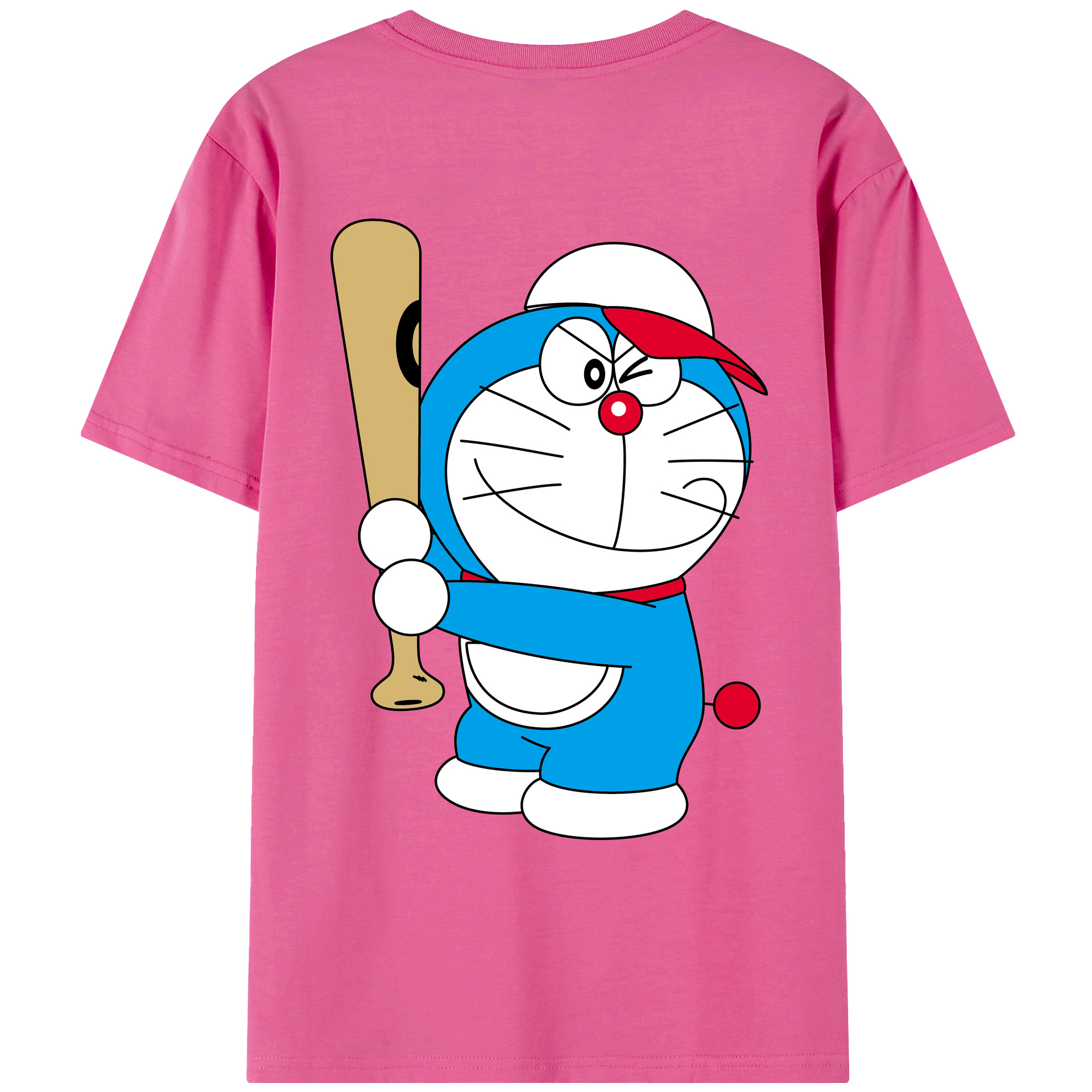 （画像用） ドラえもん Doraemon レディース半袖Tシャツ(バックプリント)