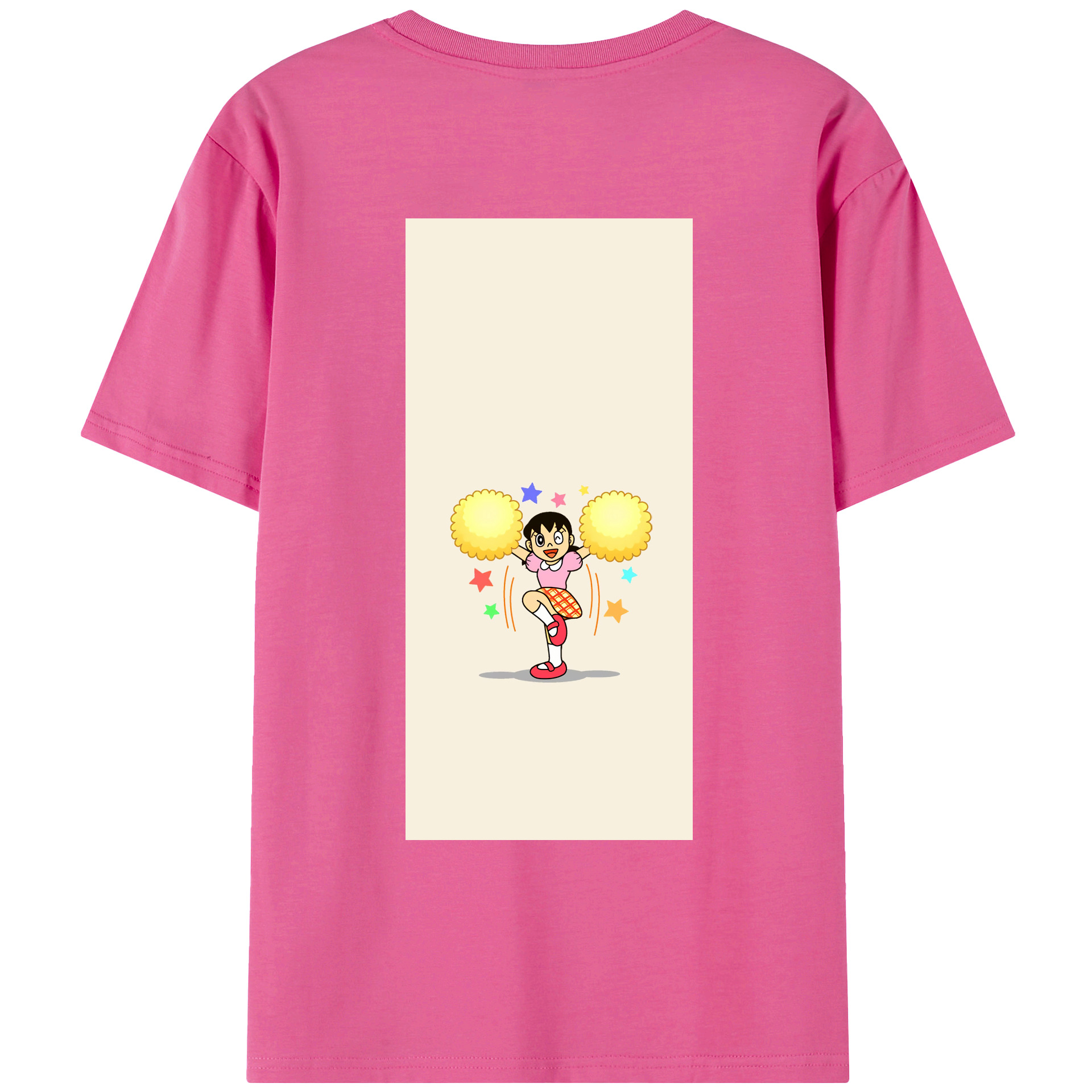 （画像用） ドラえもん みなもと しずか Doraemon Shizuka Minamoto レディース半袖Tシャツ(バックプリント)